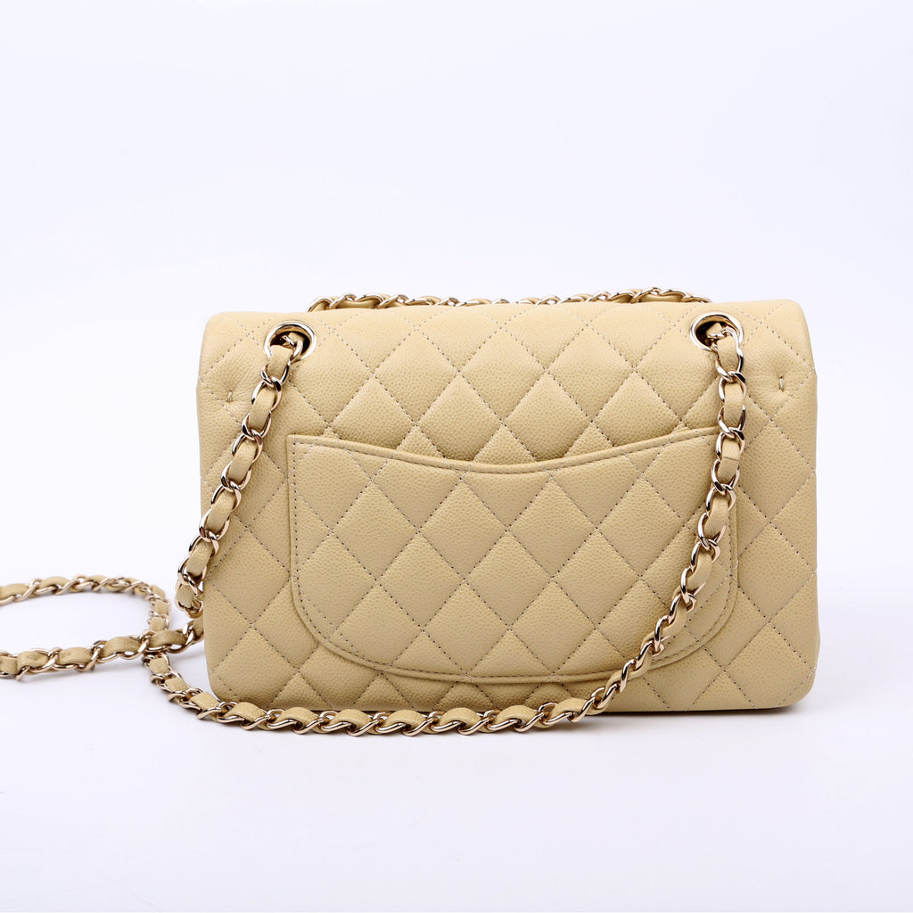 Chanel Classic Flap Small Caviar Neutral