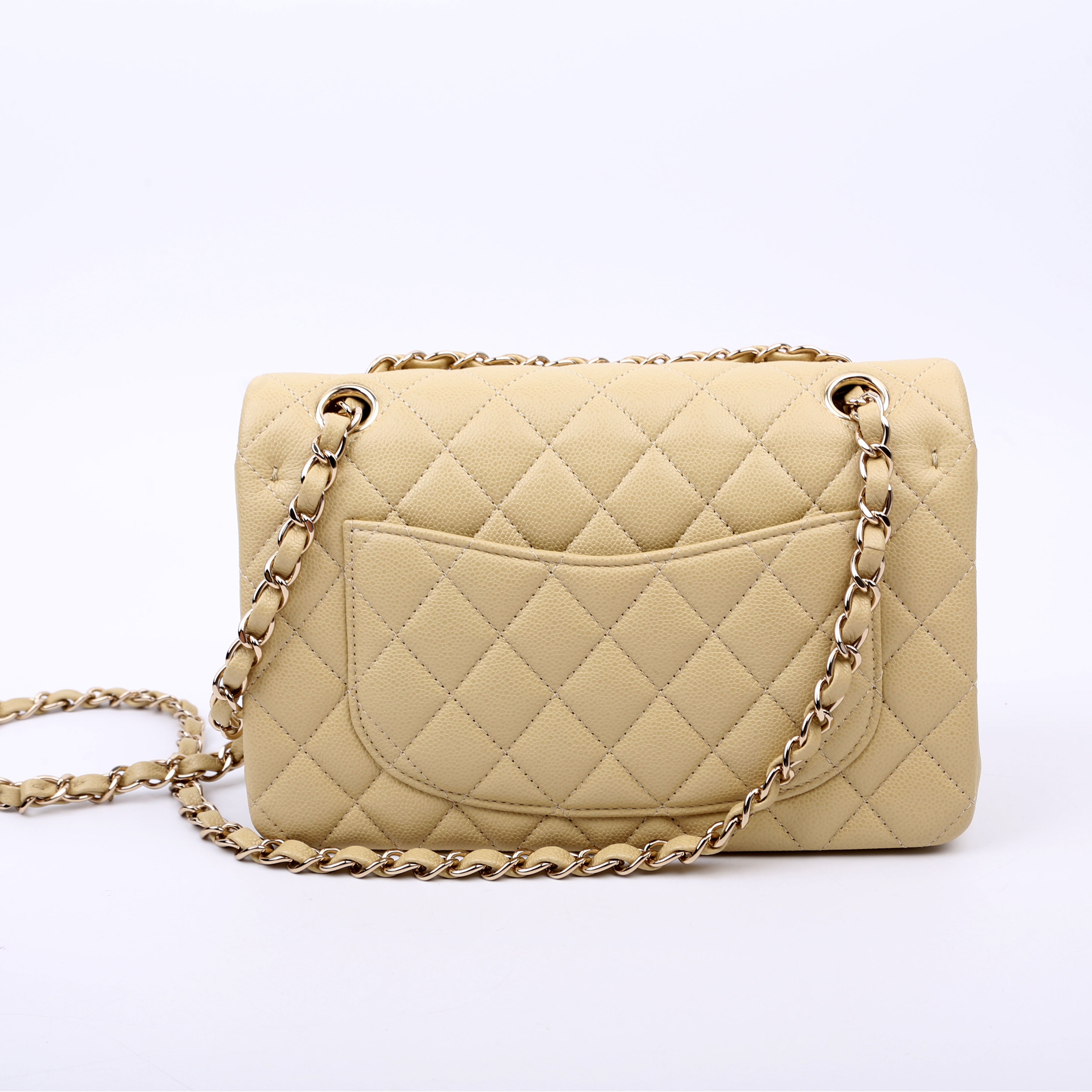 Chanel Classic Flap Small Caviar Neutral