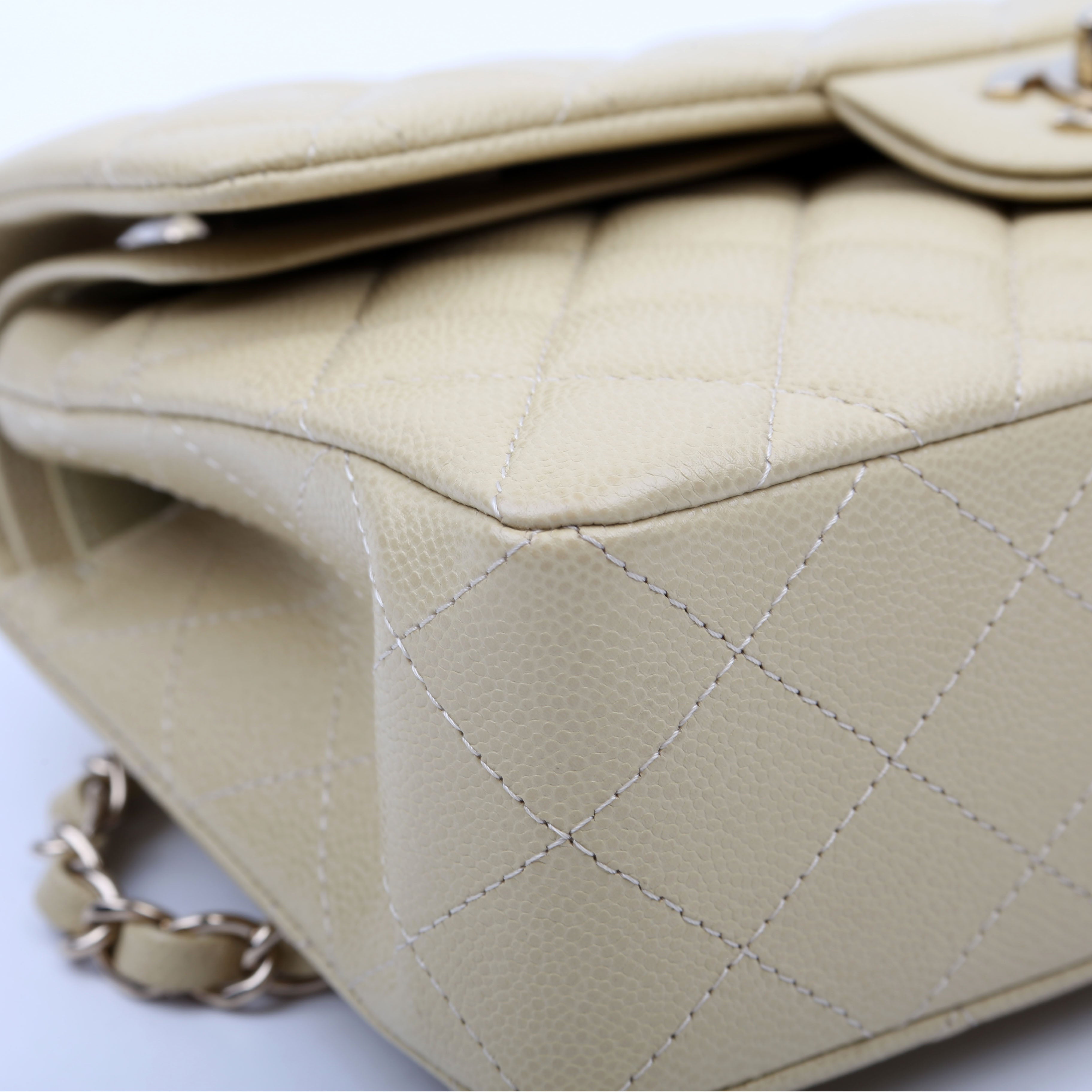 Chanel Classic Flap Small Caviar Neutral