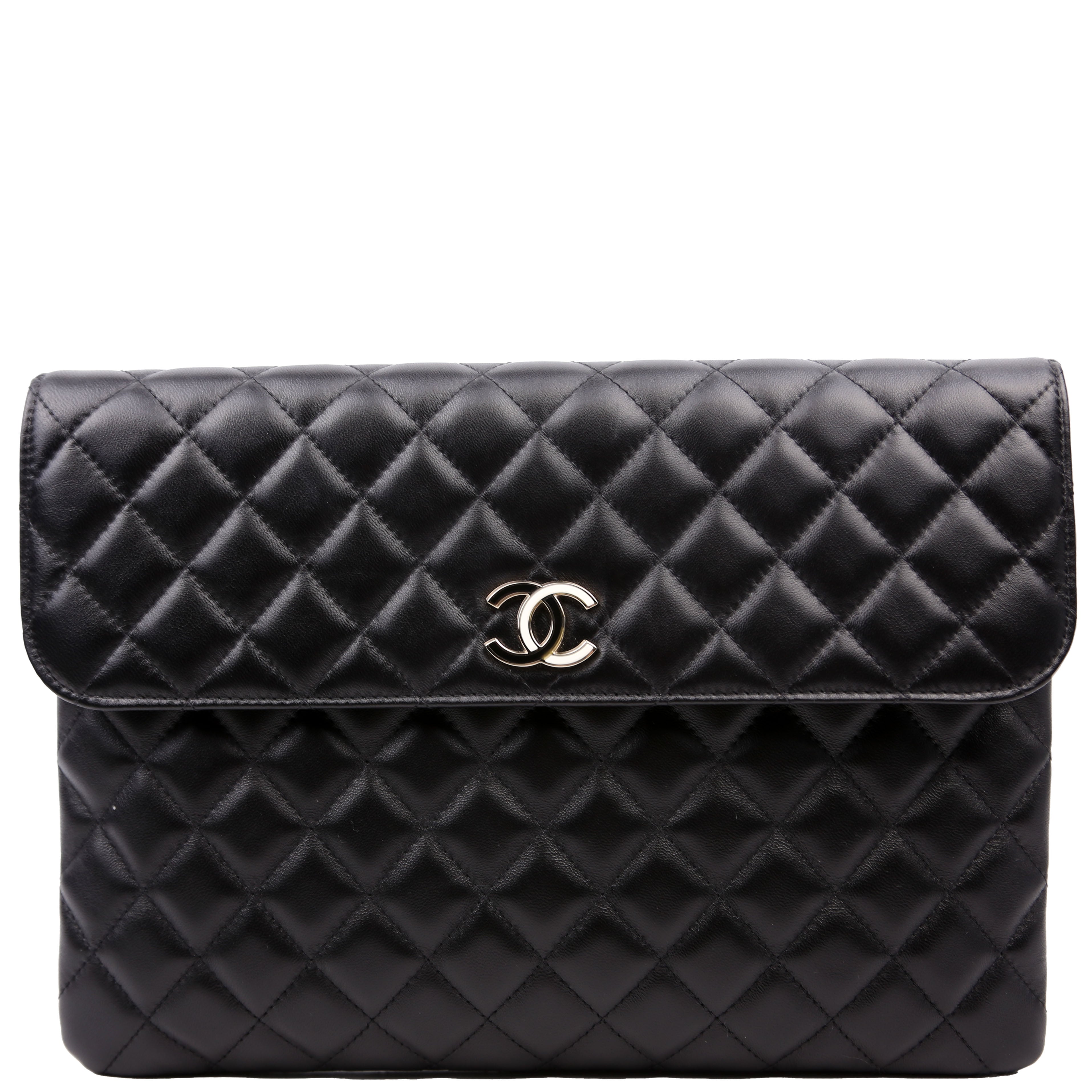 Chanel CC Quilted Flap Clutch 31M Black
