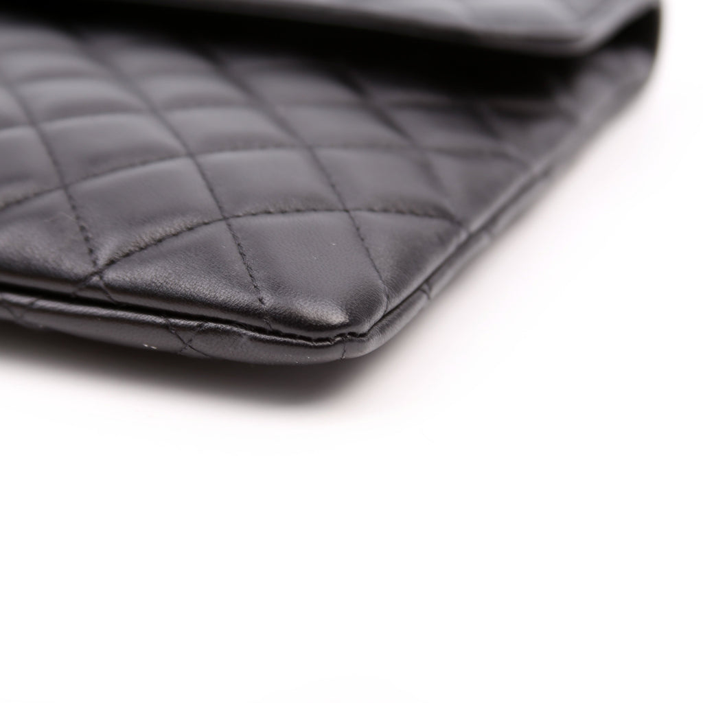 Chanel CC Quilted Flap Clutch 31M Black