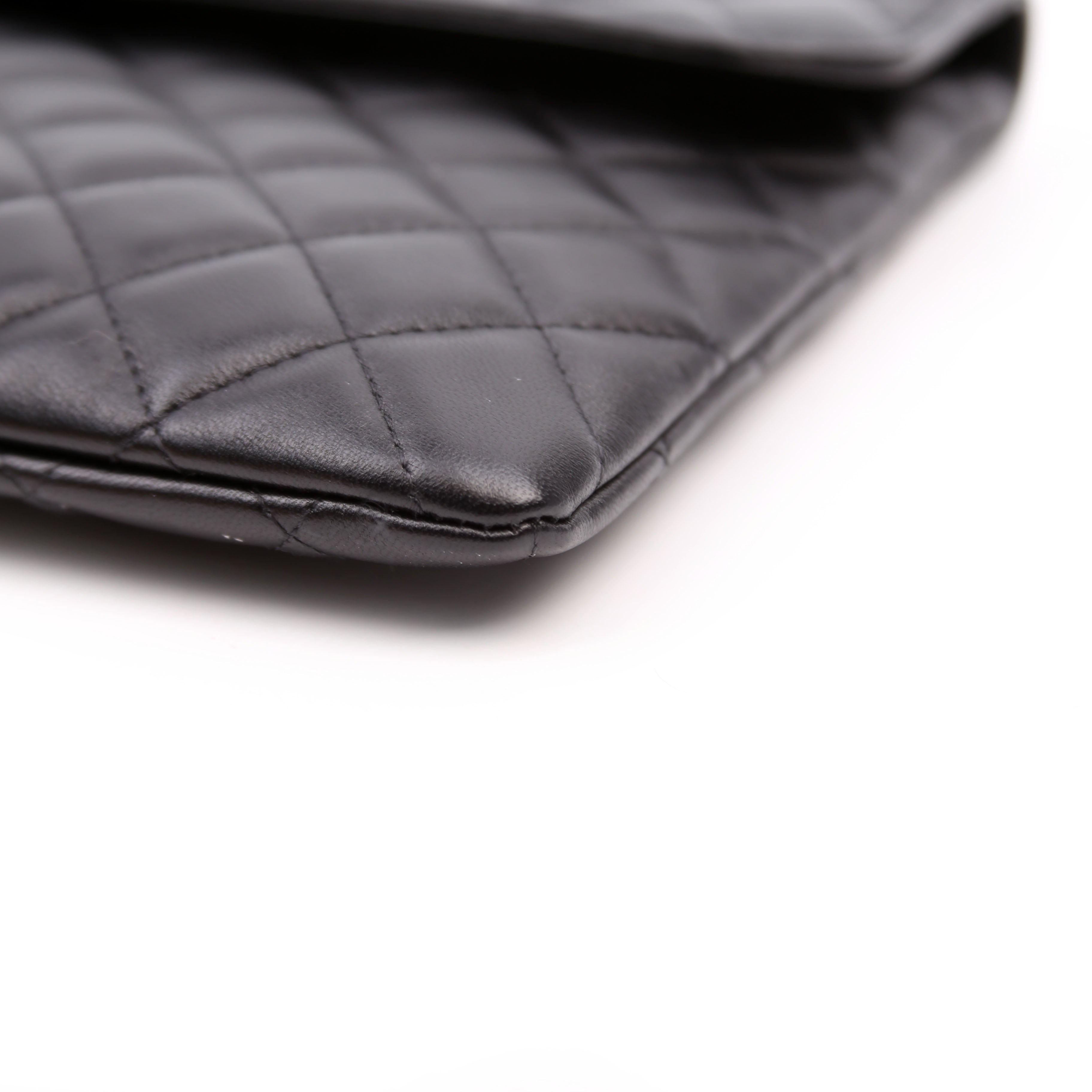 Chanel CC Quilted Flap Clutch 31M Black