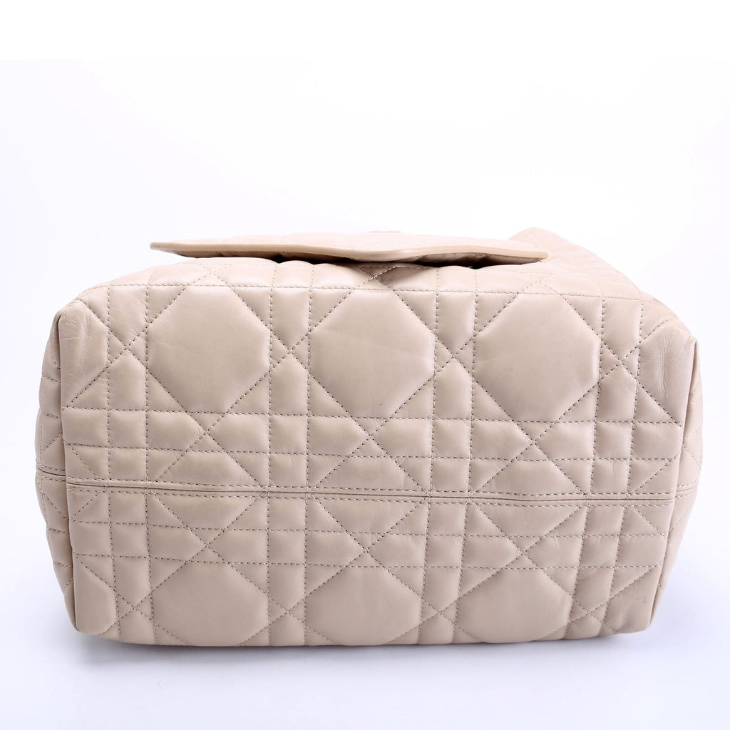 Christian Dior Toujours Medium Macrocannage Calfskin Bag Beige