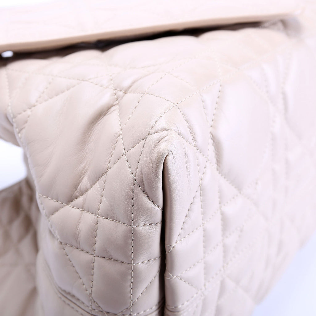 Christian Dior Toujours Medium Macrocannage Calfskin Bag Beige