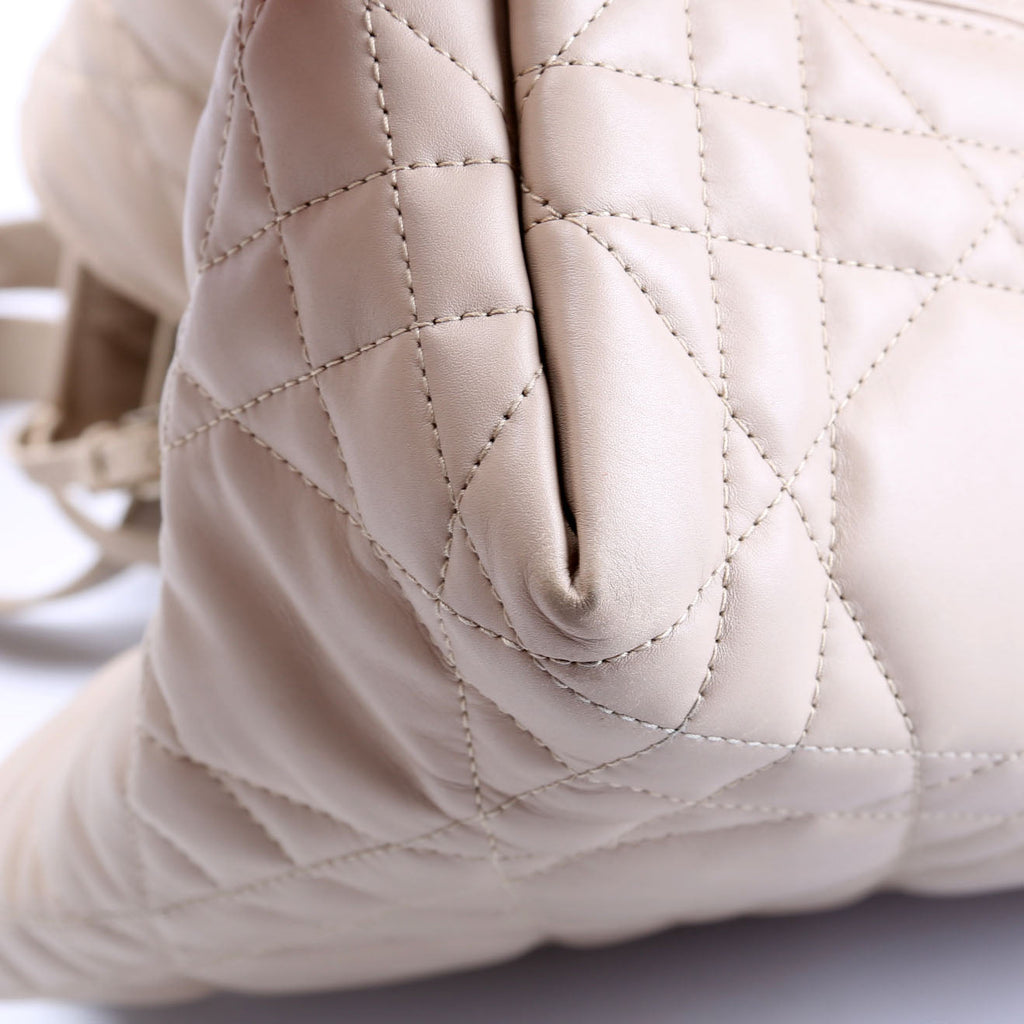 Christian Dior Toujours Medium Macrocannage Calfskin Bag Beige