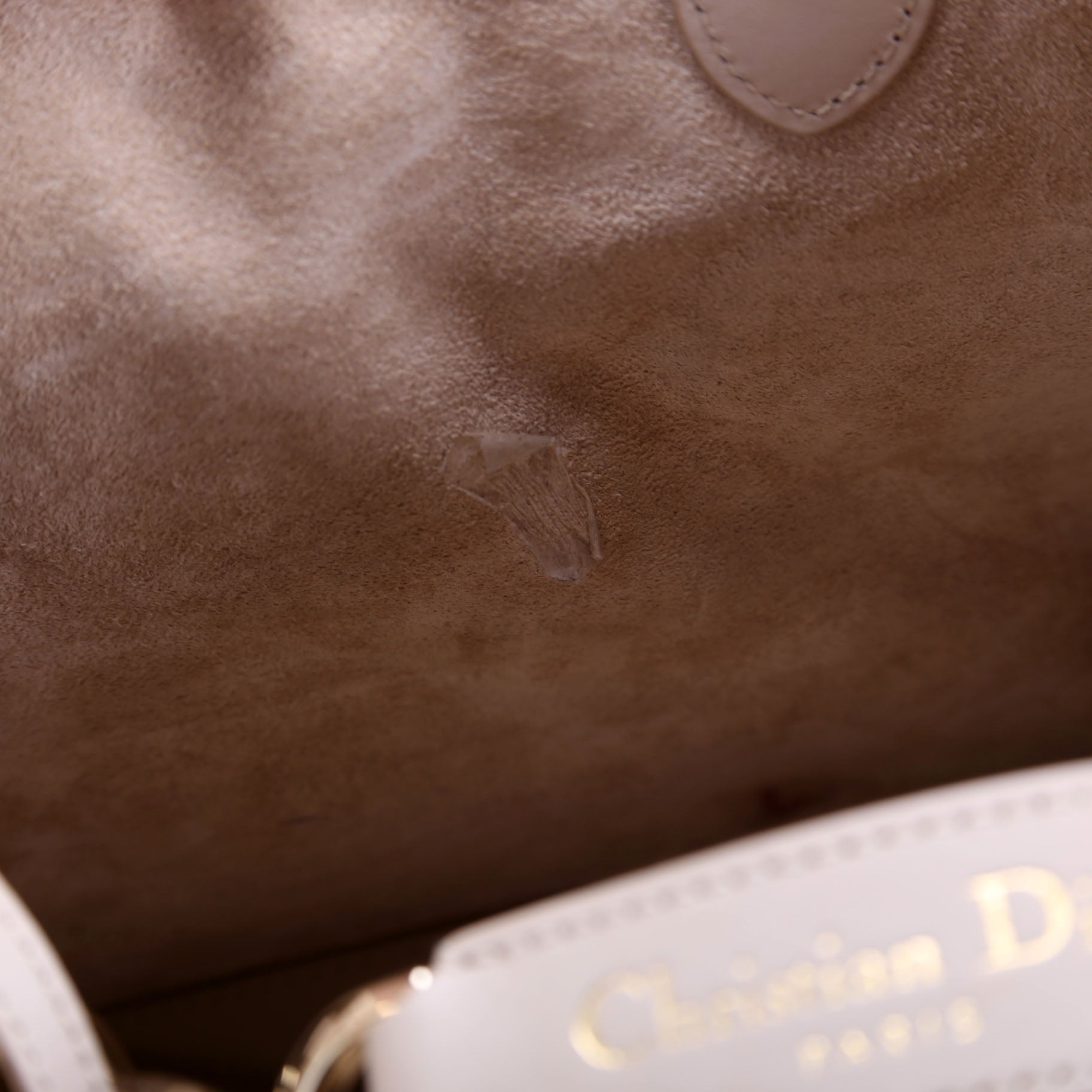 Christian Dior Toujours Medium Macrocannage Calfskin Bag Beige