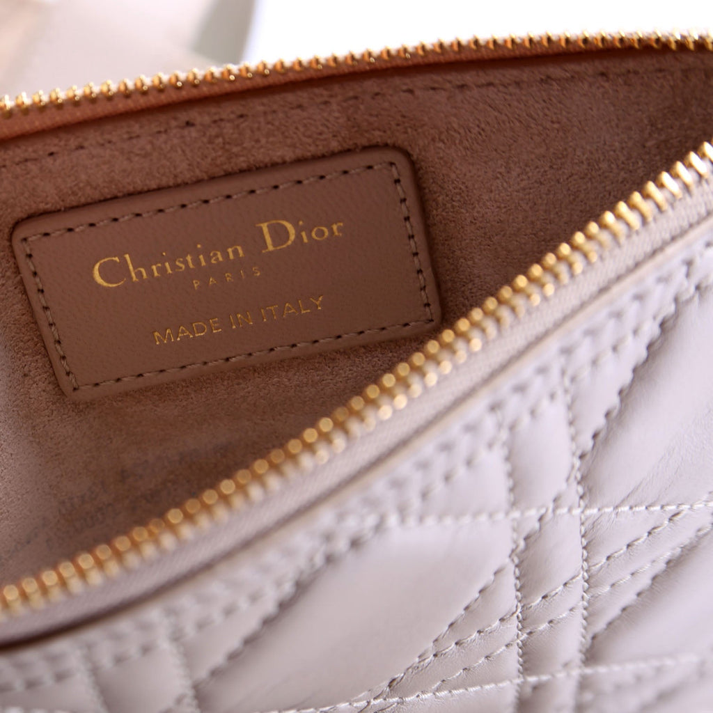Christian Dior Toujours Medium Macrocannage Calfskin Bag Beige