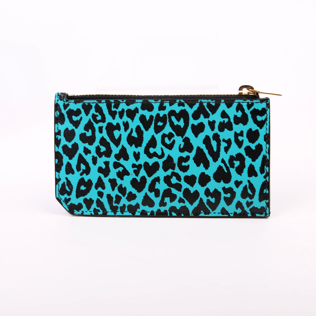 Saint Laurent 5 Fragment Card Holder Blue/Black