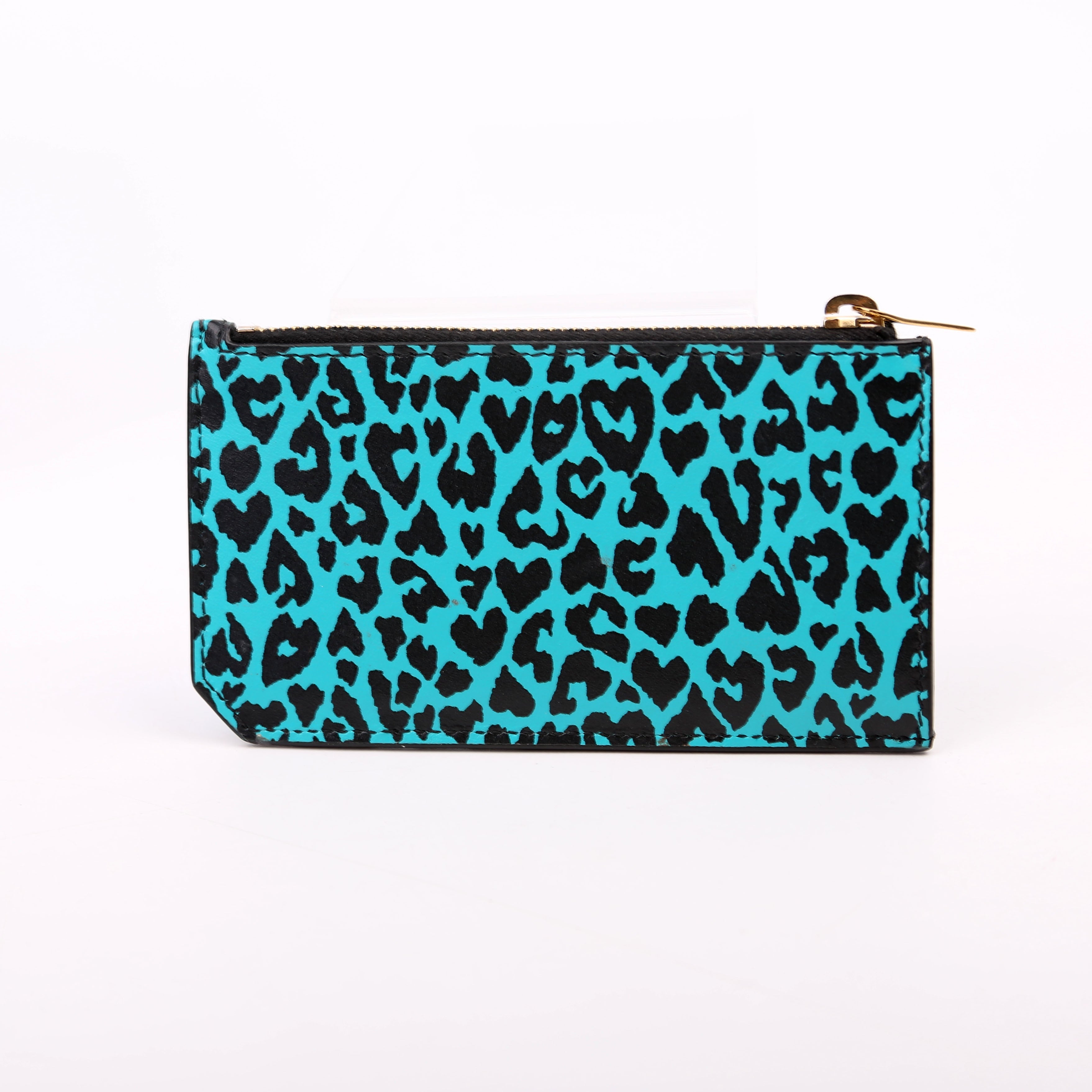 Saint Laurent 5 Fragment Card Holder Blue/Black