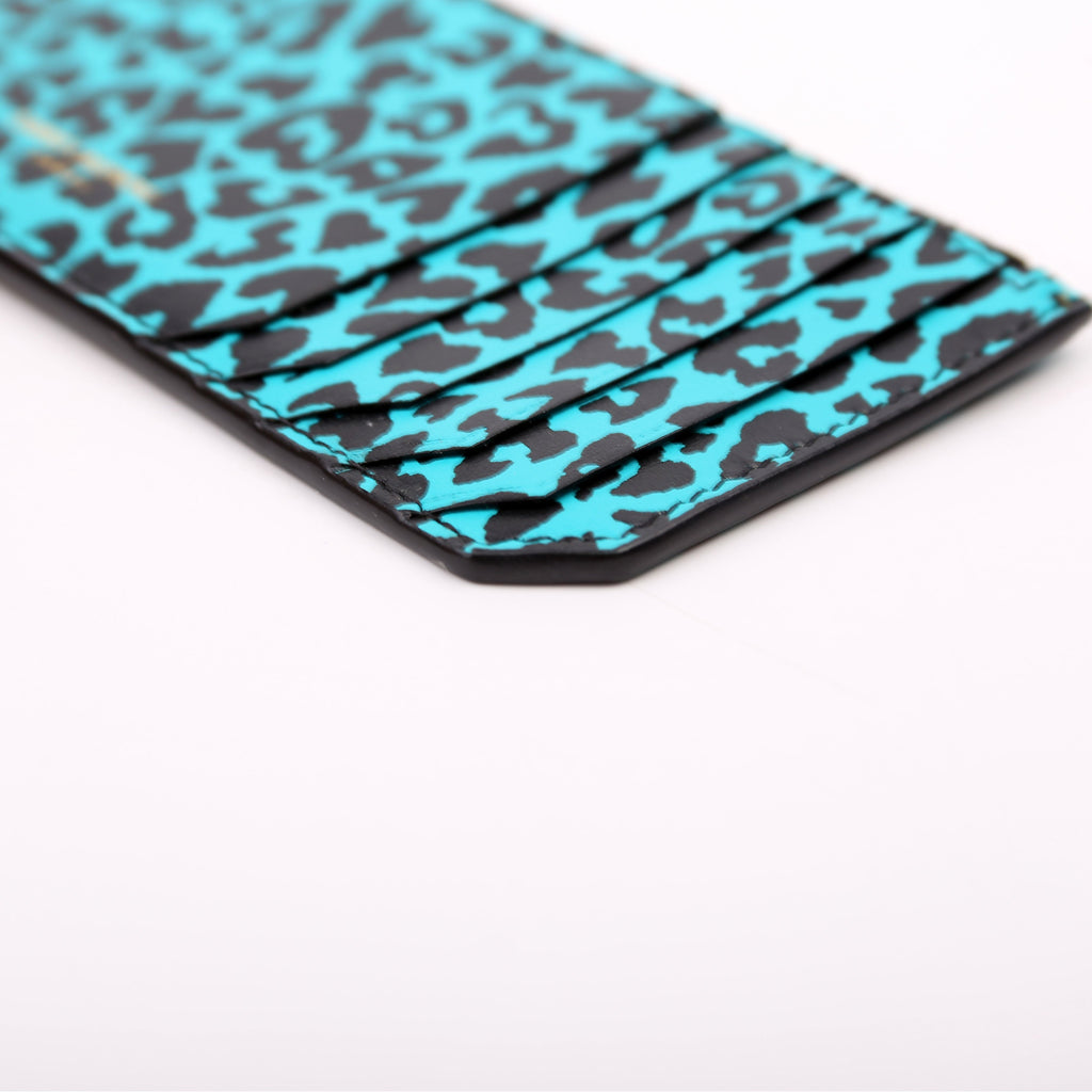 Saint Laurent 5 Fragment Card Holder Blue/Black