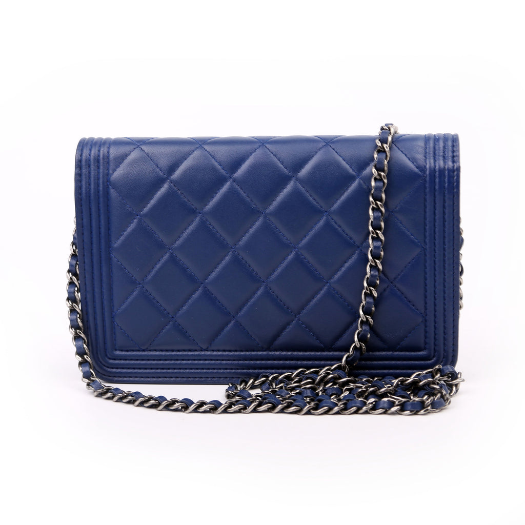 Chanel WOC Boy Lambskin Blue