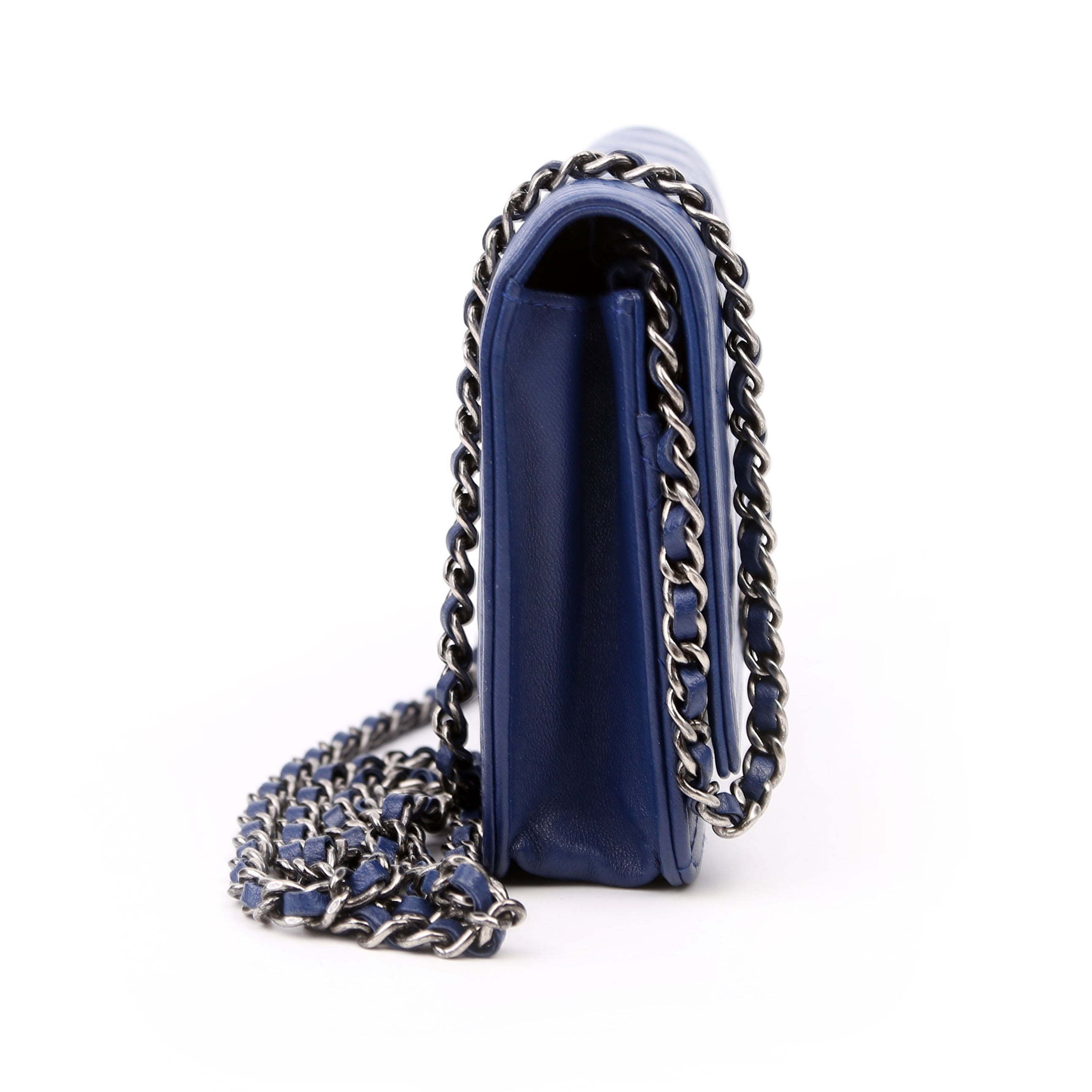Chanel WOC Boy Lambskin Blue