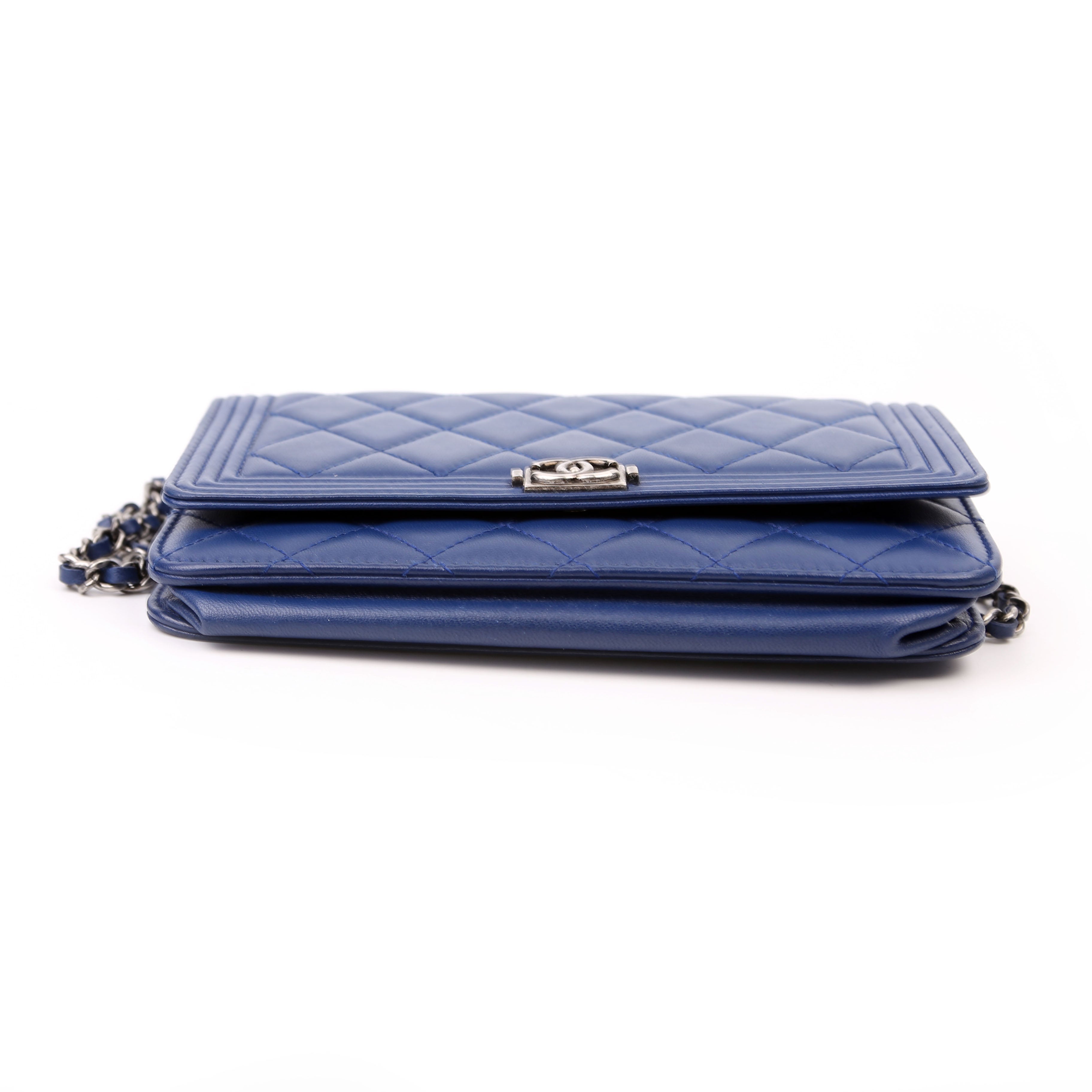 Chanel WOC Boy Lambskin Blue