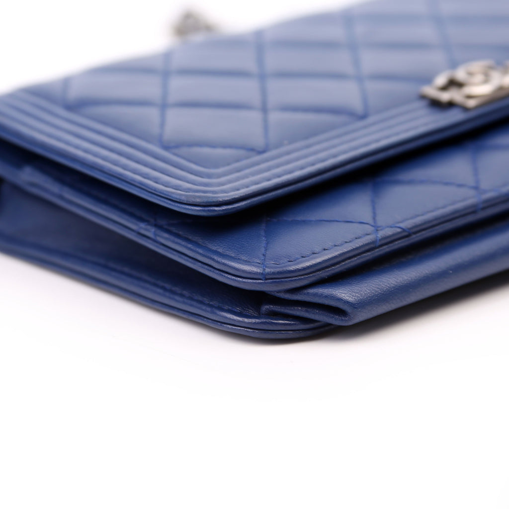 Chanel WOC Boy Lambskin Blue