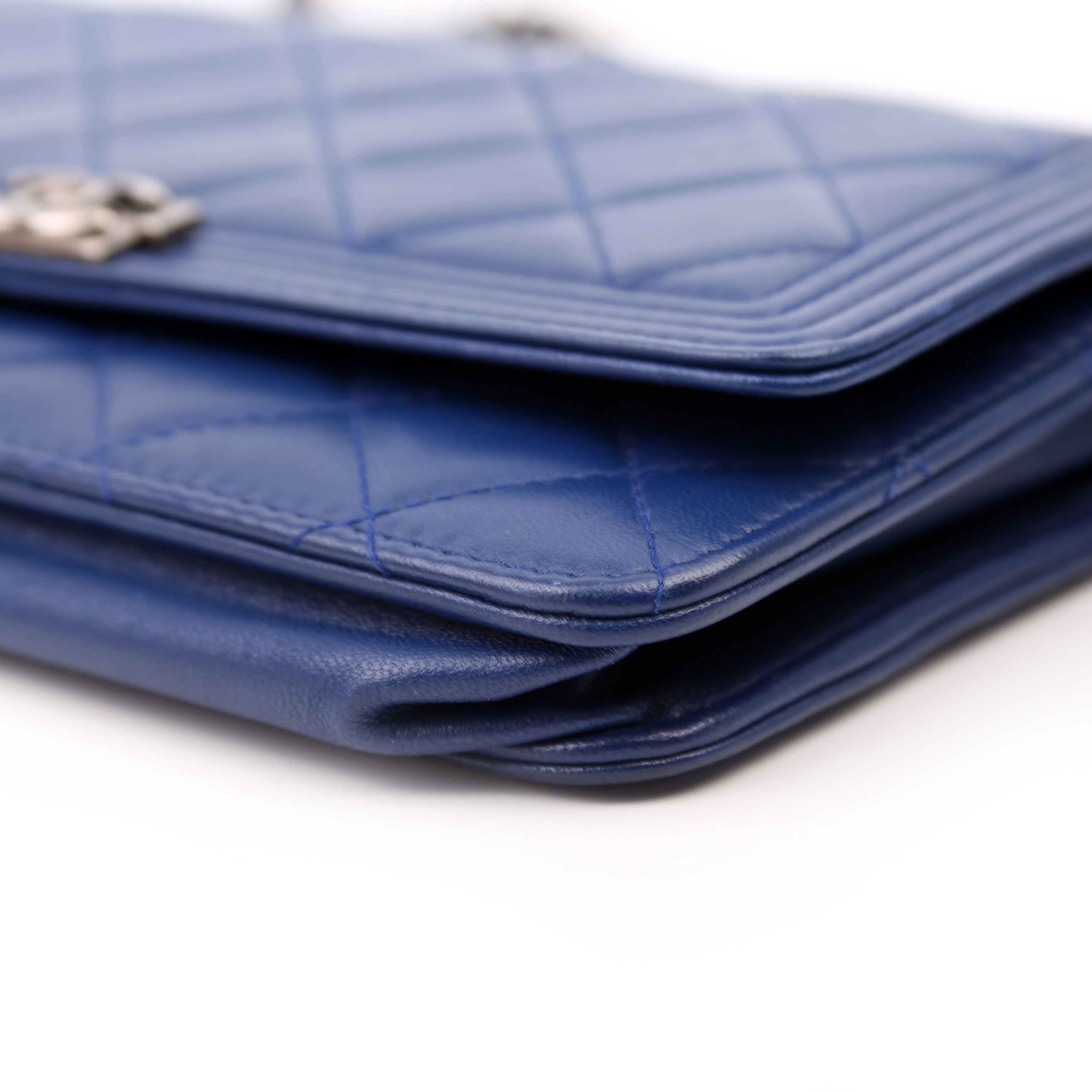 Chanel WOC Boy Lambskin Blue