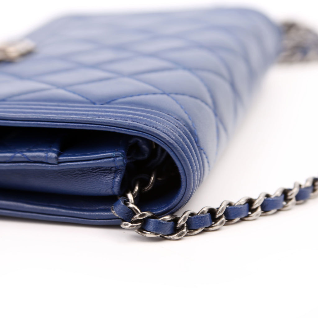 Chanel WOC Boy Lambskin Blue