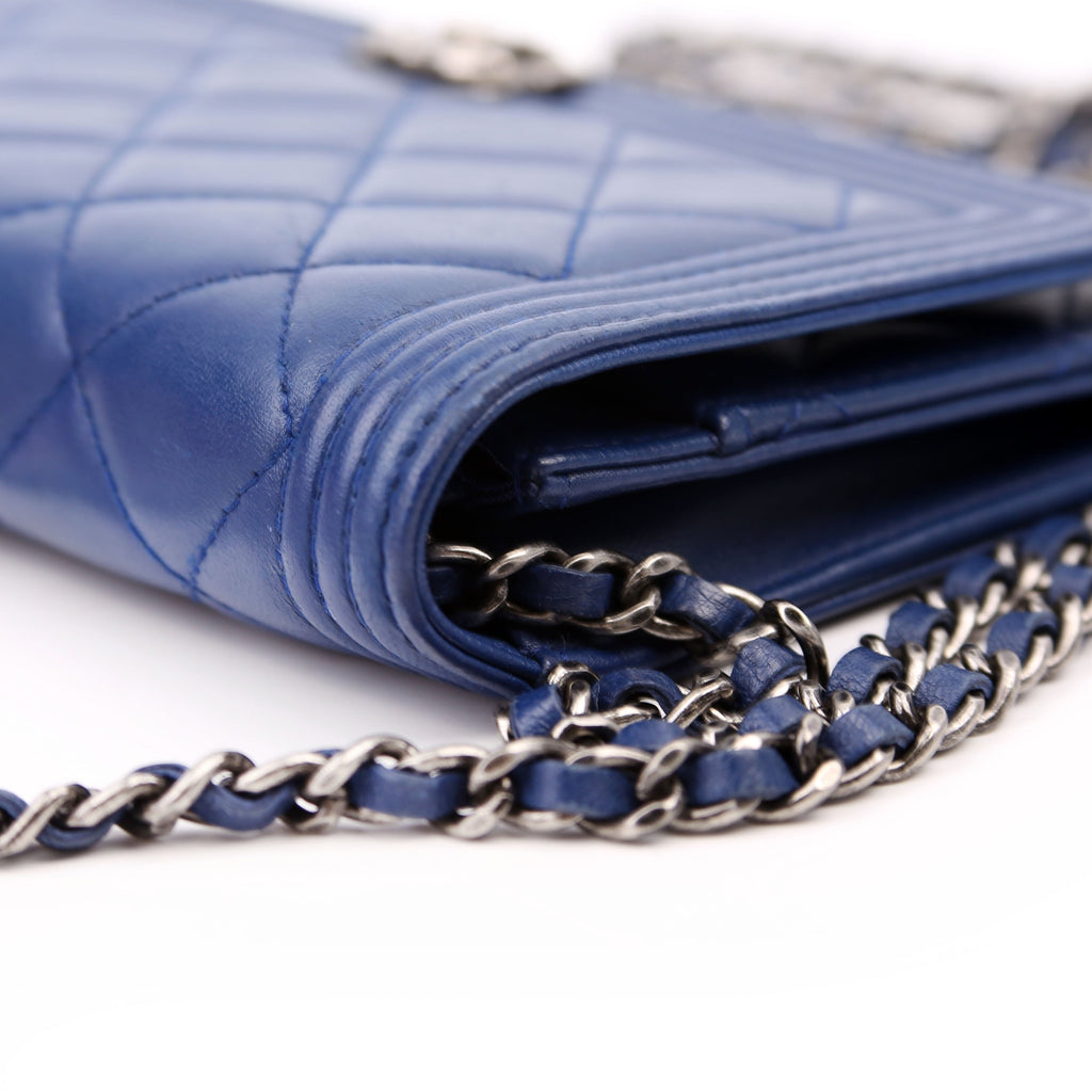 Chanel WOC Boy Lambskin Blue