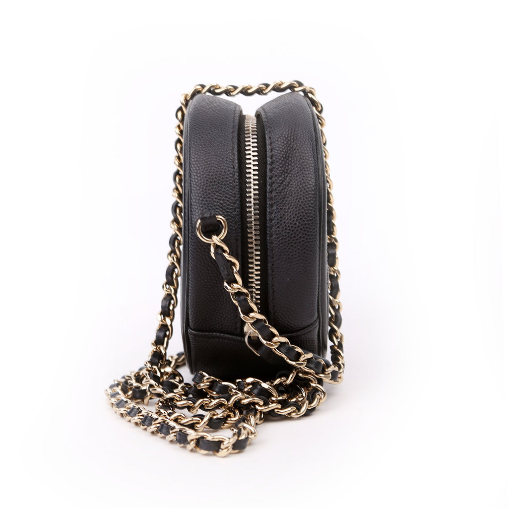Chanel Filigree Round Crossbody 29M Black