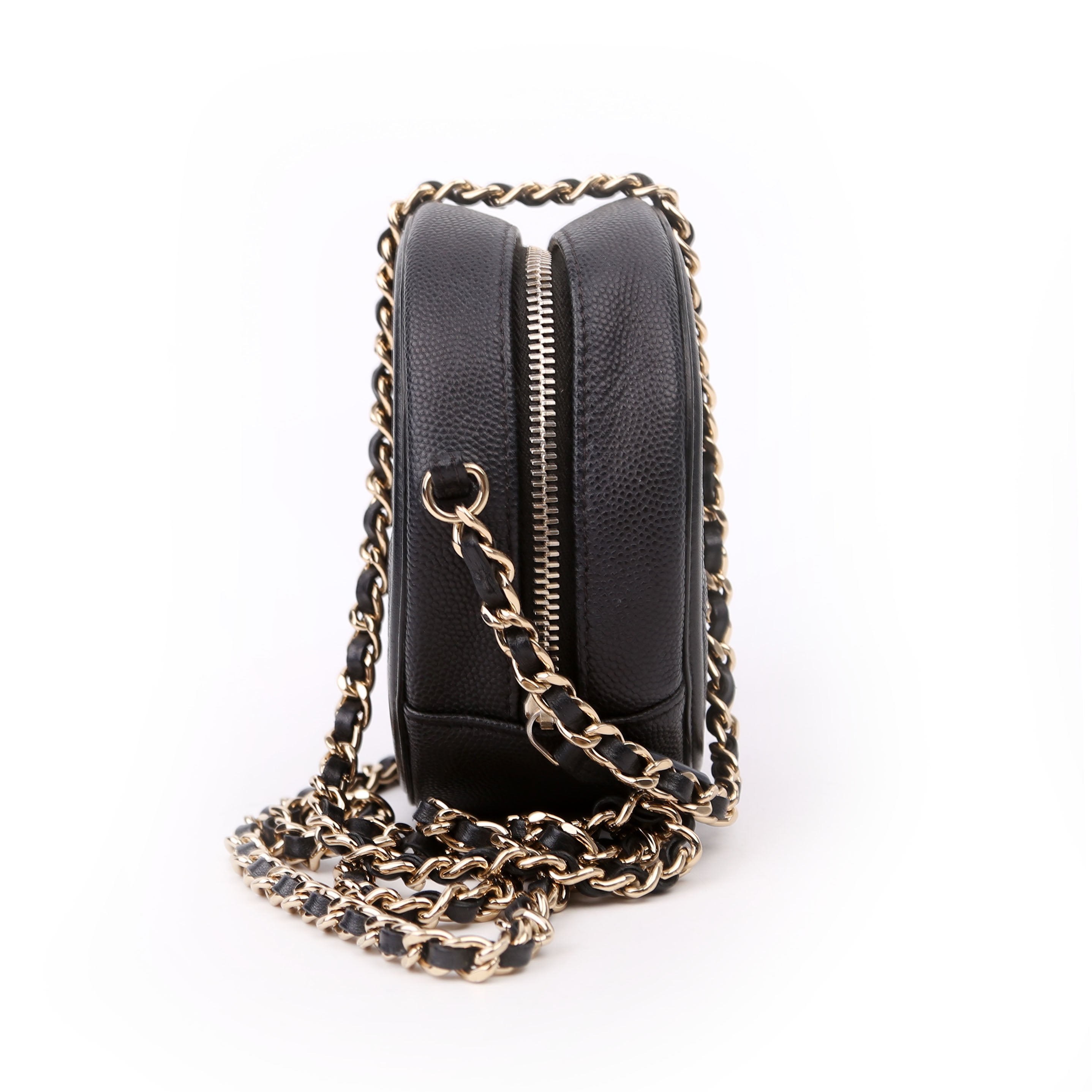 Chanel Filigree Round Crossbody 29M Black