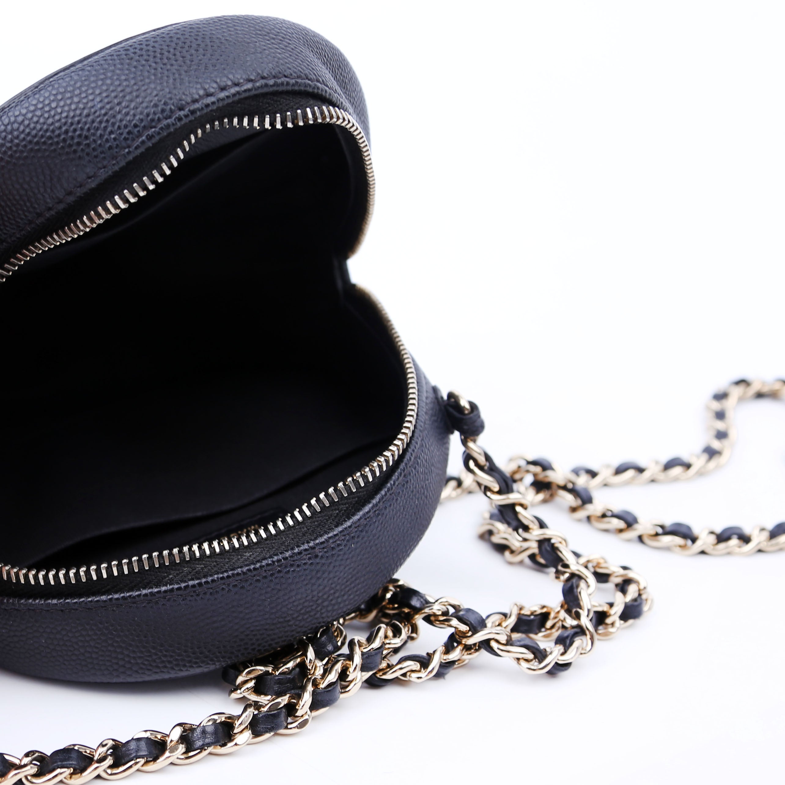 Chanel Filigree Round Crossbody 29M Black