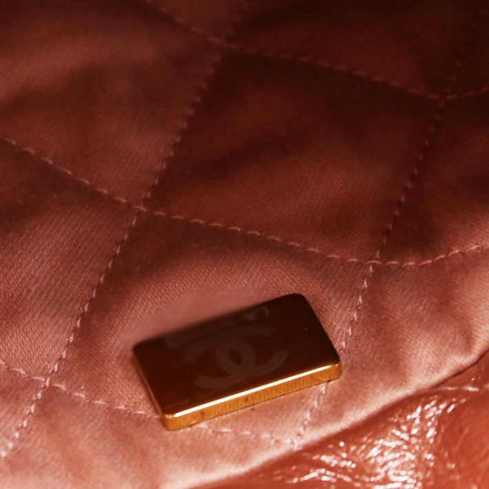 Chanel Chanel 22 Mini Metallic Calfskin RFID Pink