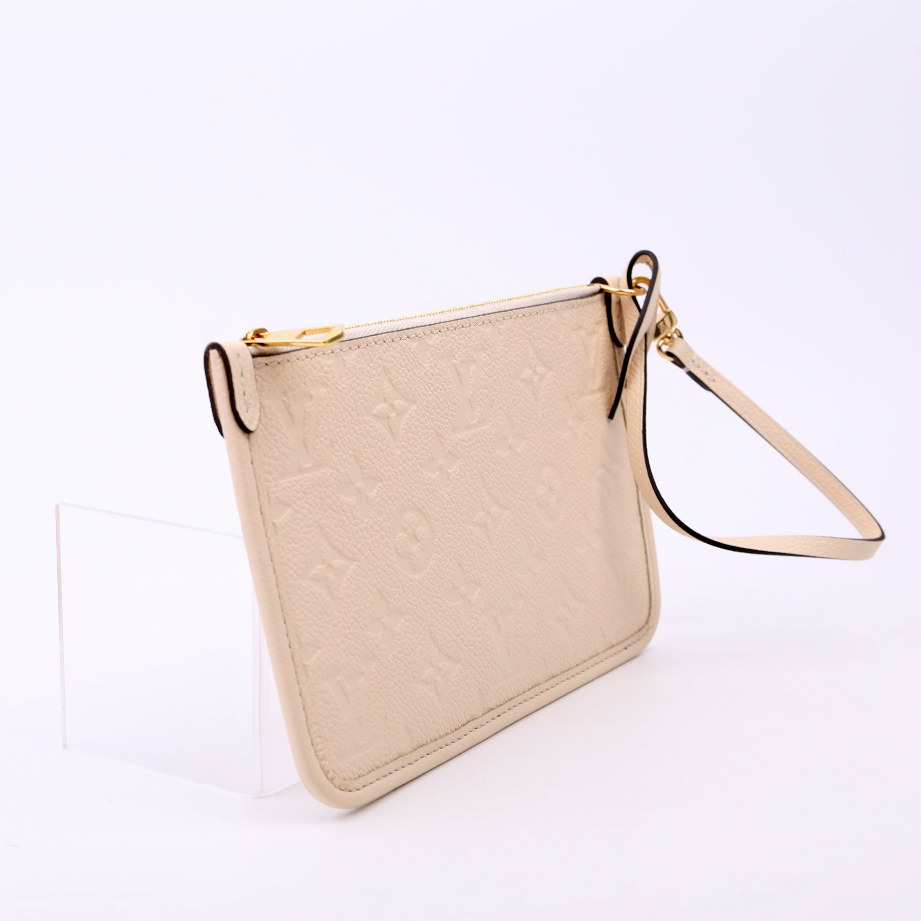 Louis Vuitton Pochette Only Carryfall PM Empreinte White