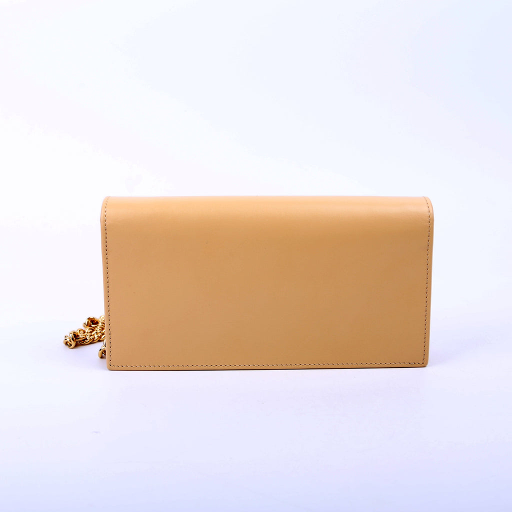 Gucci 621892 Horsebit 1955 Wallet With Chain Tan