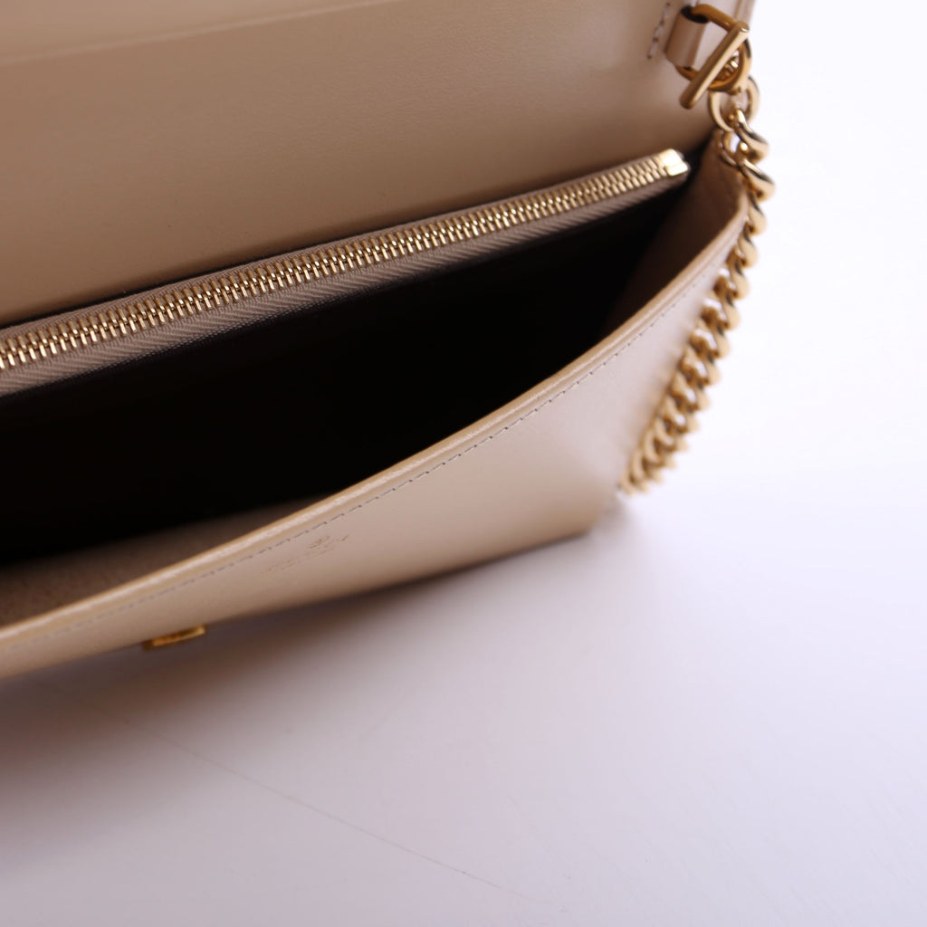 Gucci 621892 Horsebit 1955 Wallet With Chain Tan