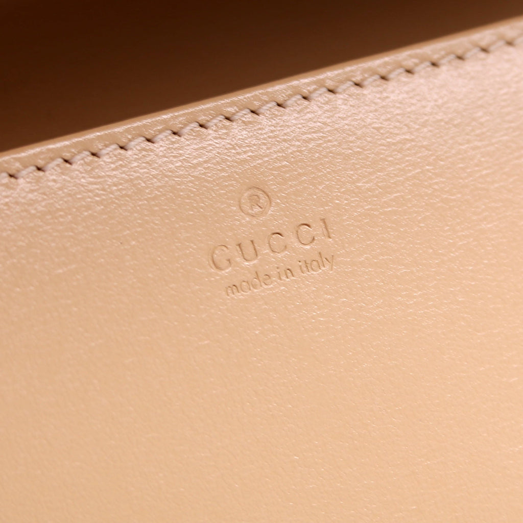Gucci 621892 Horsebit 1955 Wallet With Chain Tan