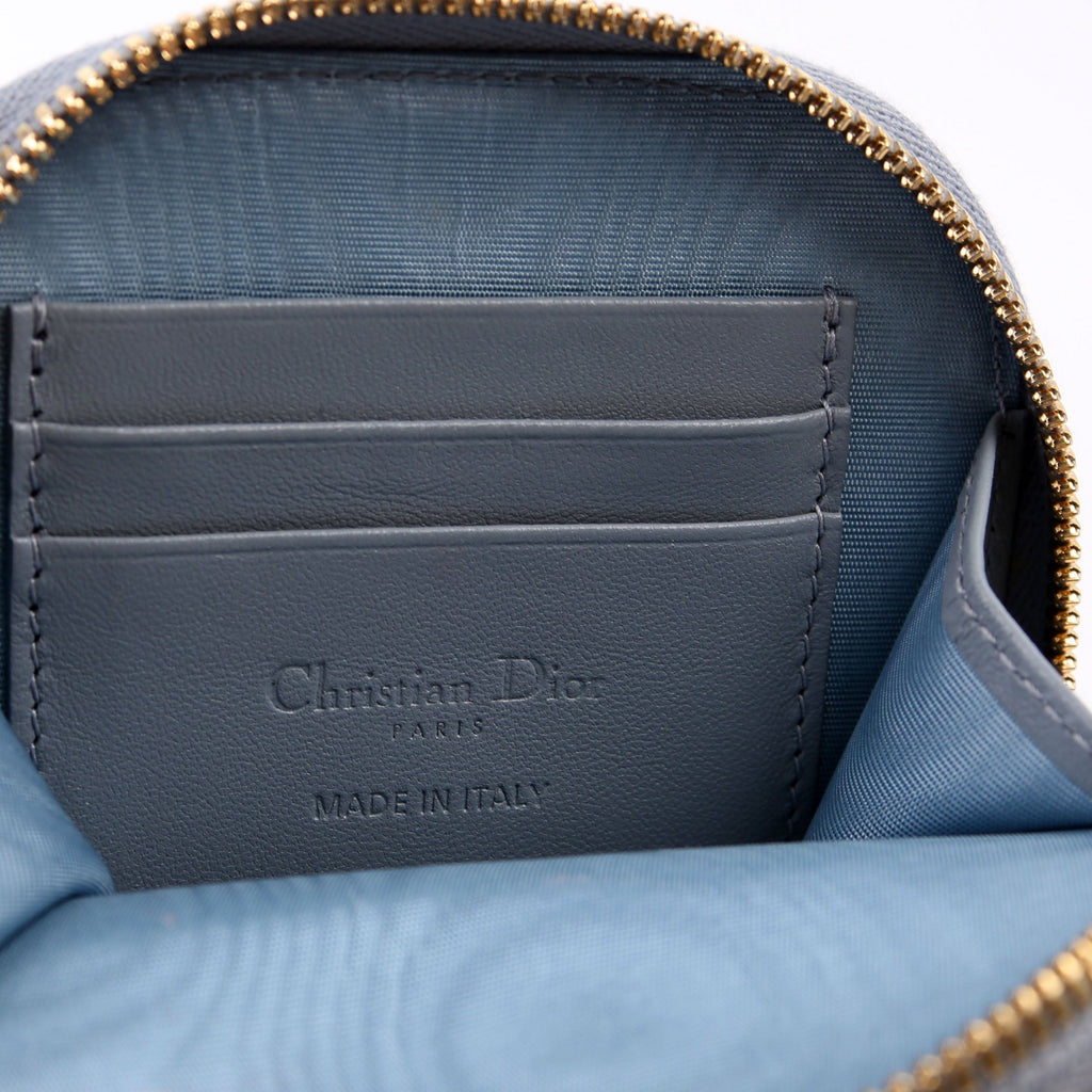Christian Dior Lady Dior Call'In Dior Phone Holder Dioramour Lambskin Cannage Blue