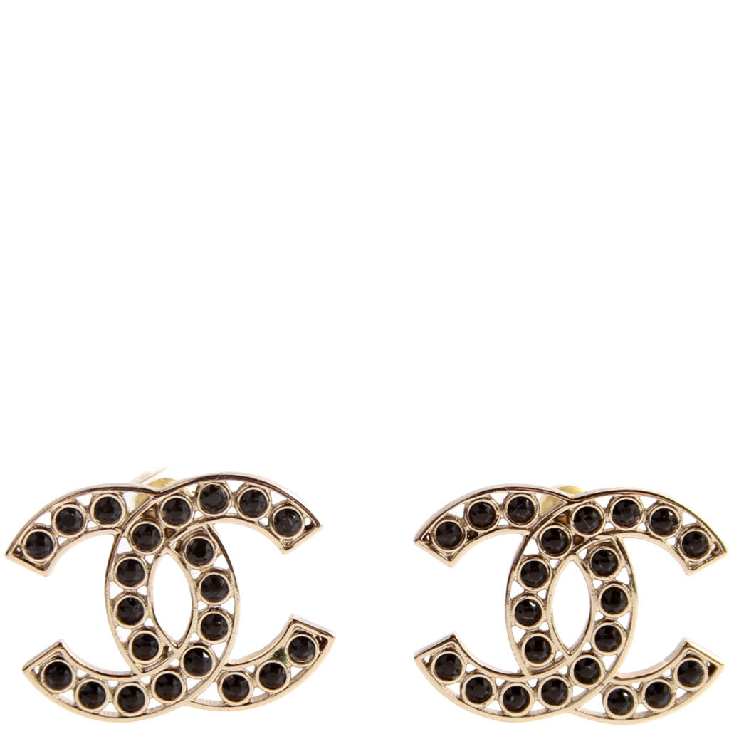 Chanel CC Beaded Studs