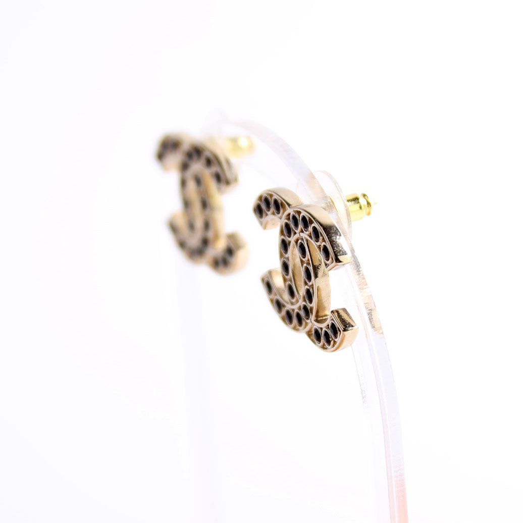 Chanel CC Beaded Studs