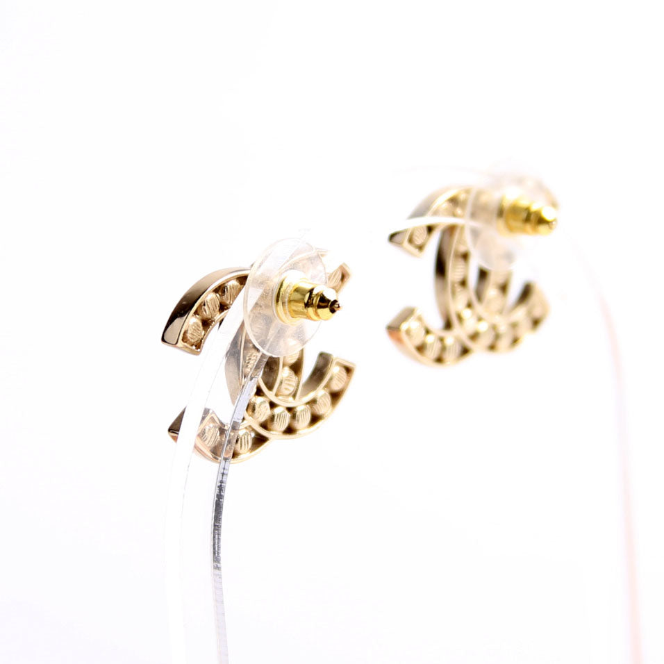Chanel CC Beaded Studs