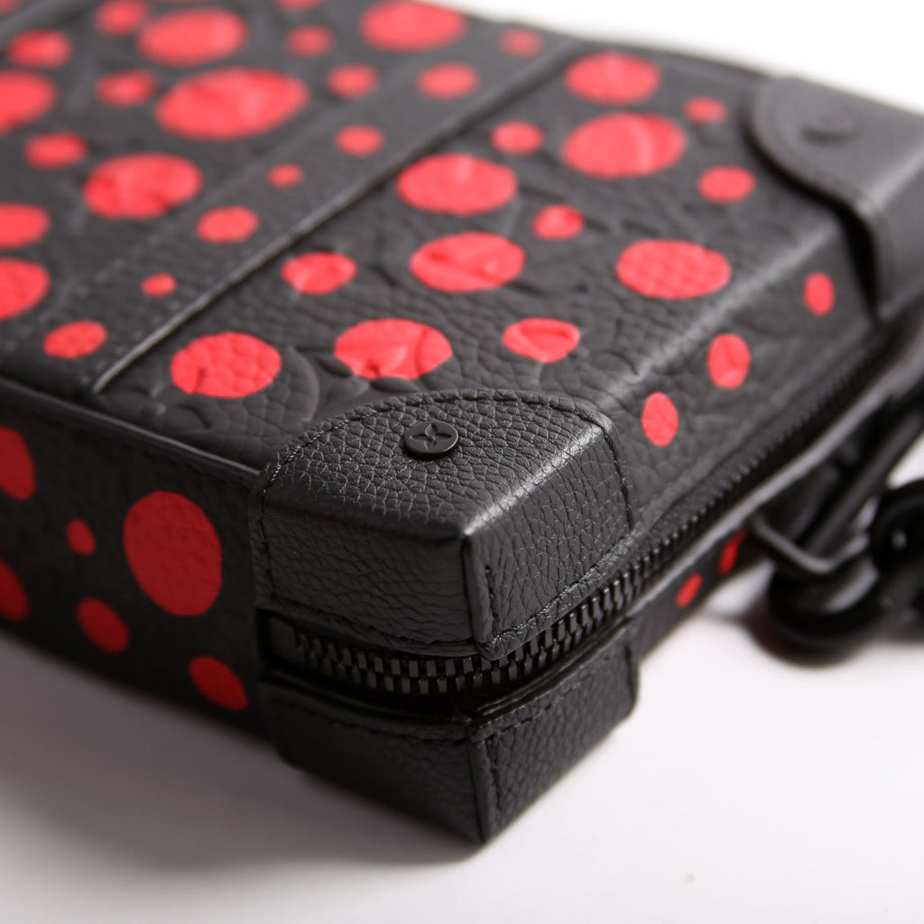 Louis Vuitton LV x YK Soft Trunk Wallet Taurillon Monogram Dots Black/Red