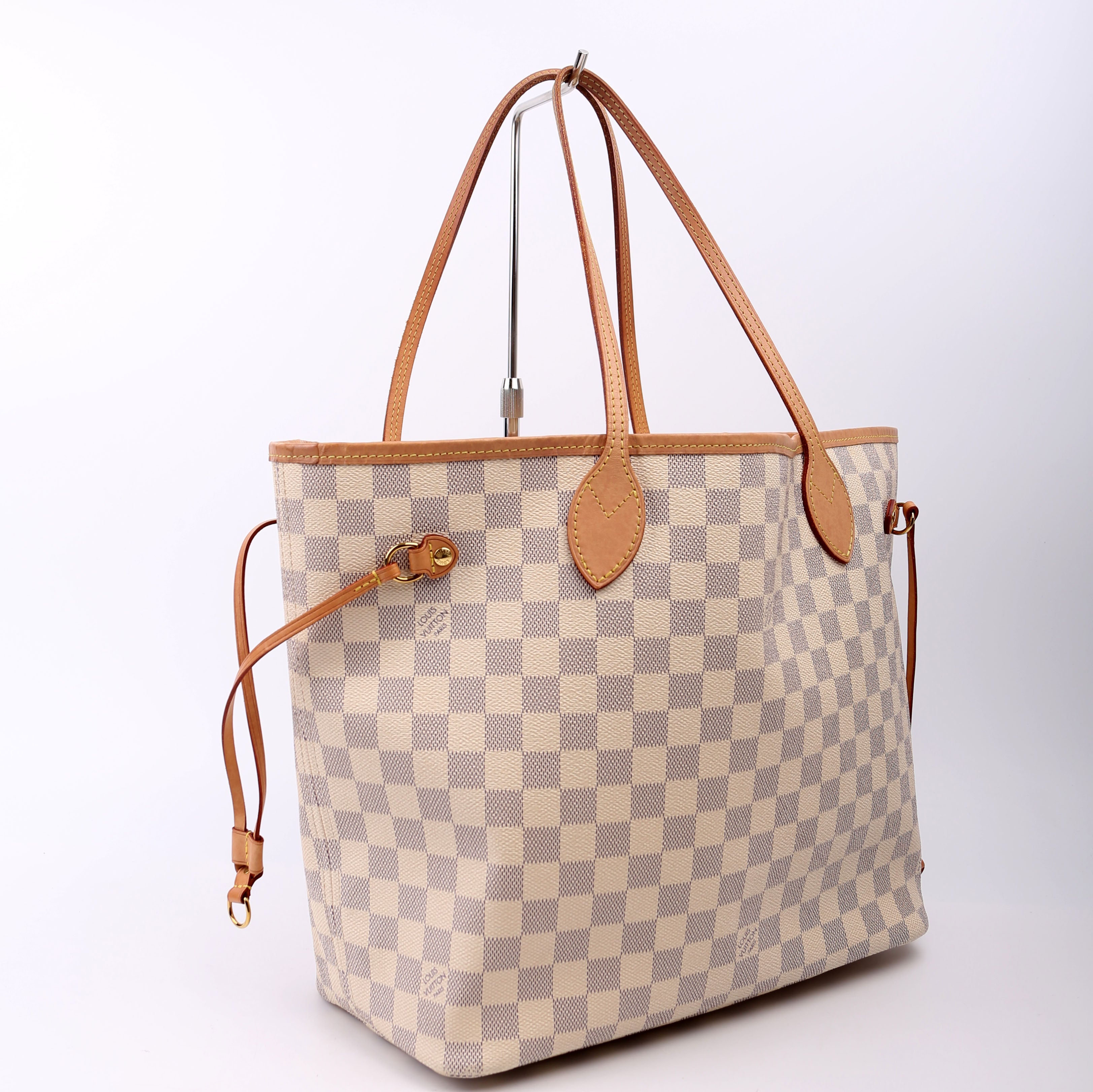 Louis Vuitton Neverfull With Wallet MM Damier Azur