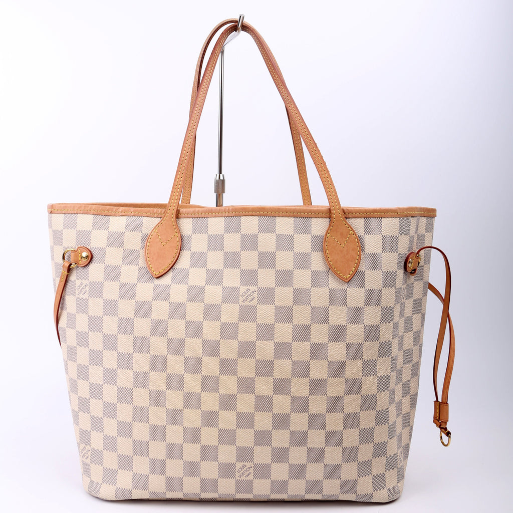 Louis Vuitton Neverfull With Wallet MM Damier Azur