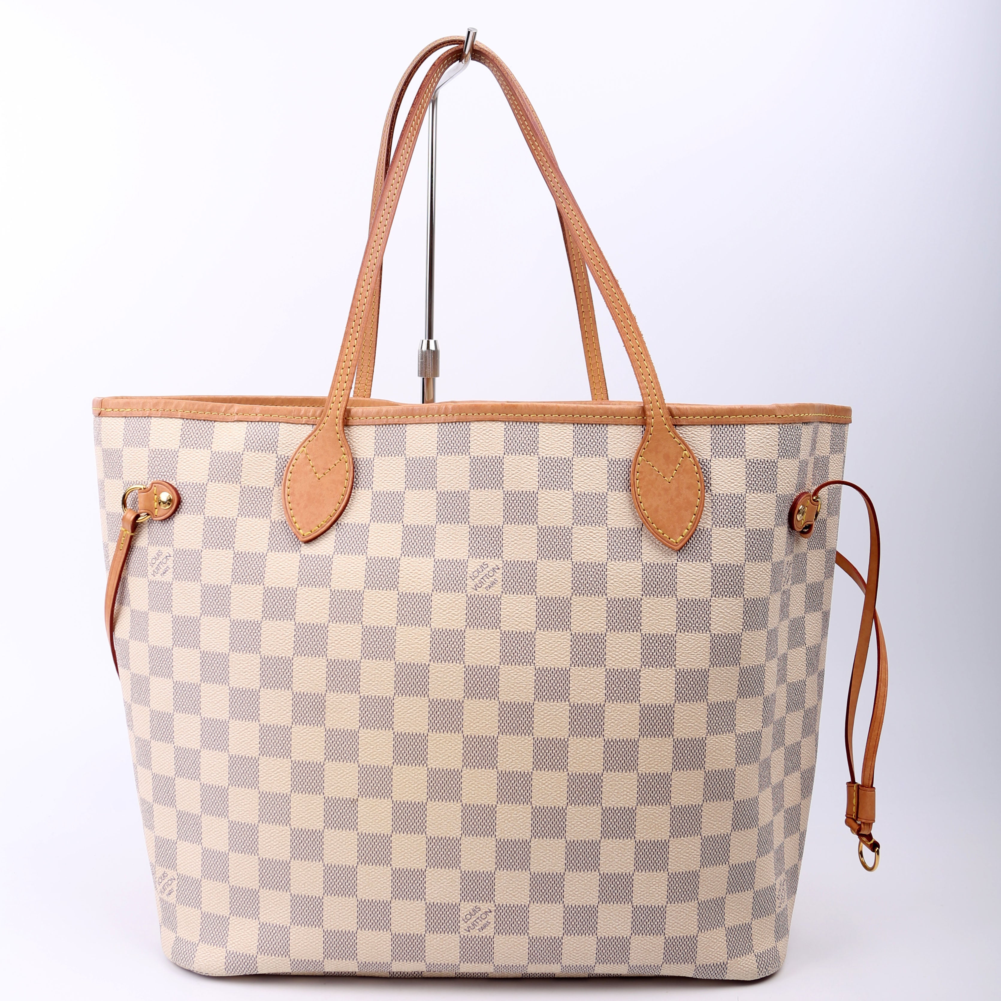 Louis Vuitton Neverfull With Wallet MM Damier Azur
