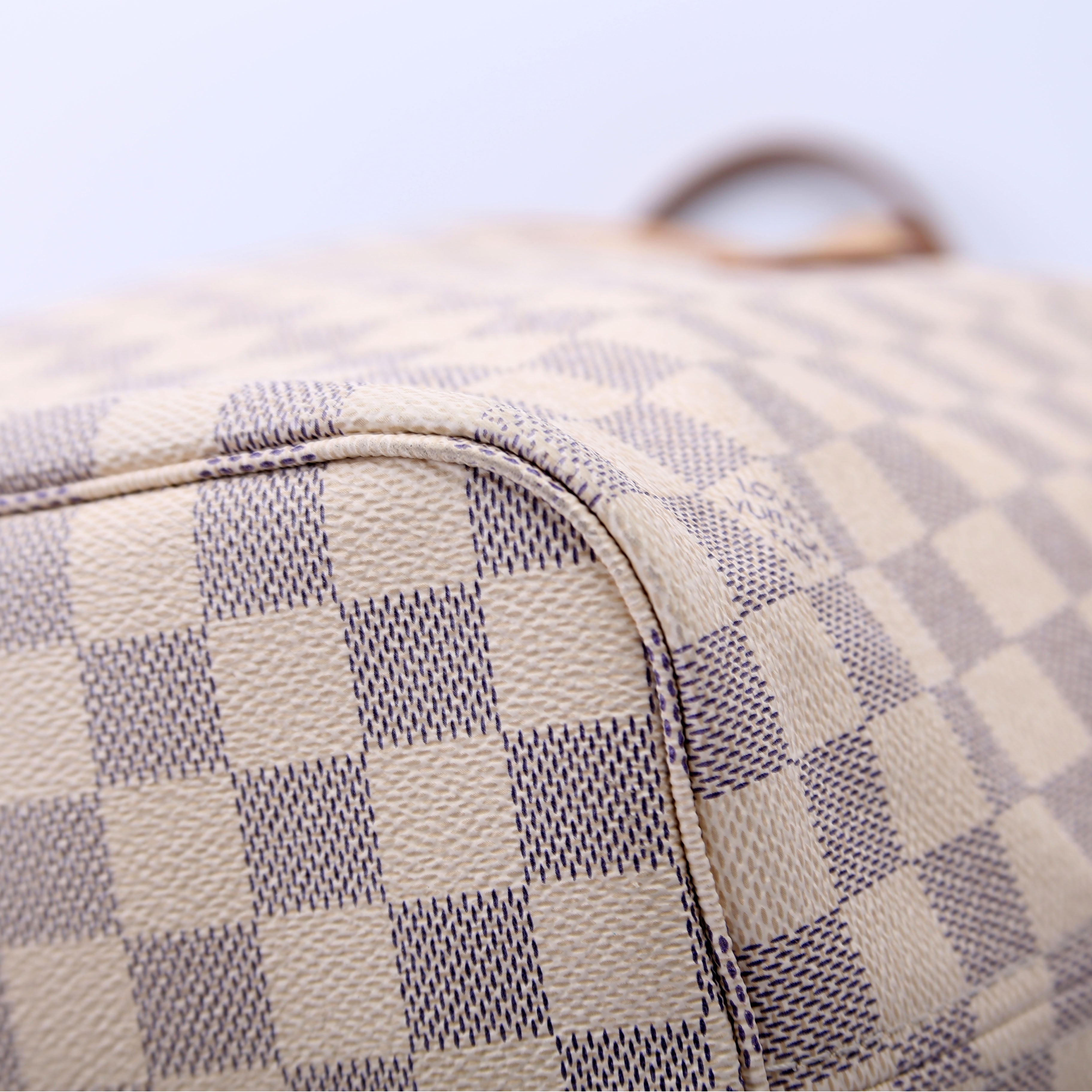 Louis Vuitton Neverfull With Wallet MM Damier Azur