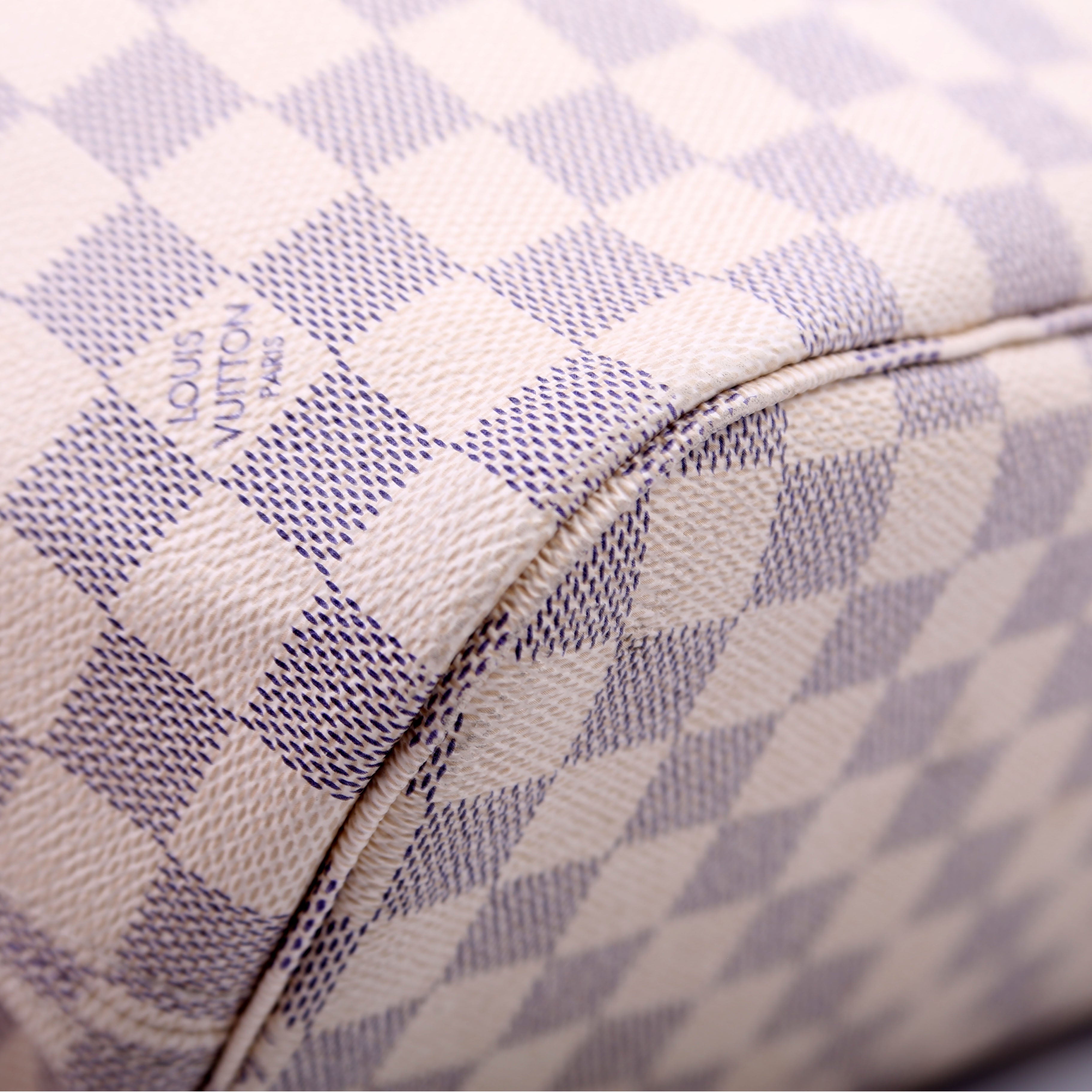 Louis Vuitton Neverfull With Wallet MM Damier Azur
