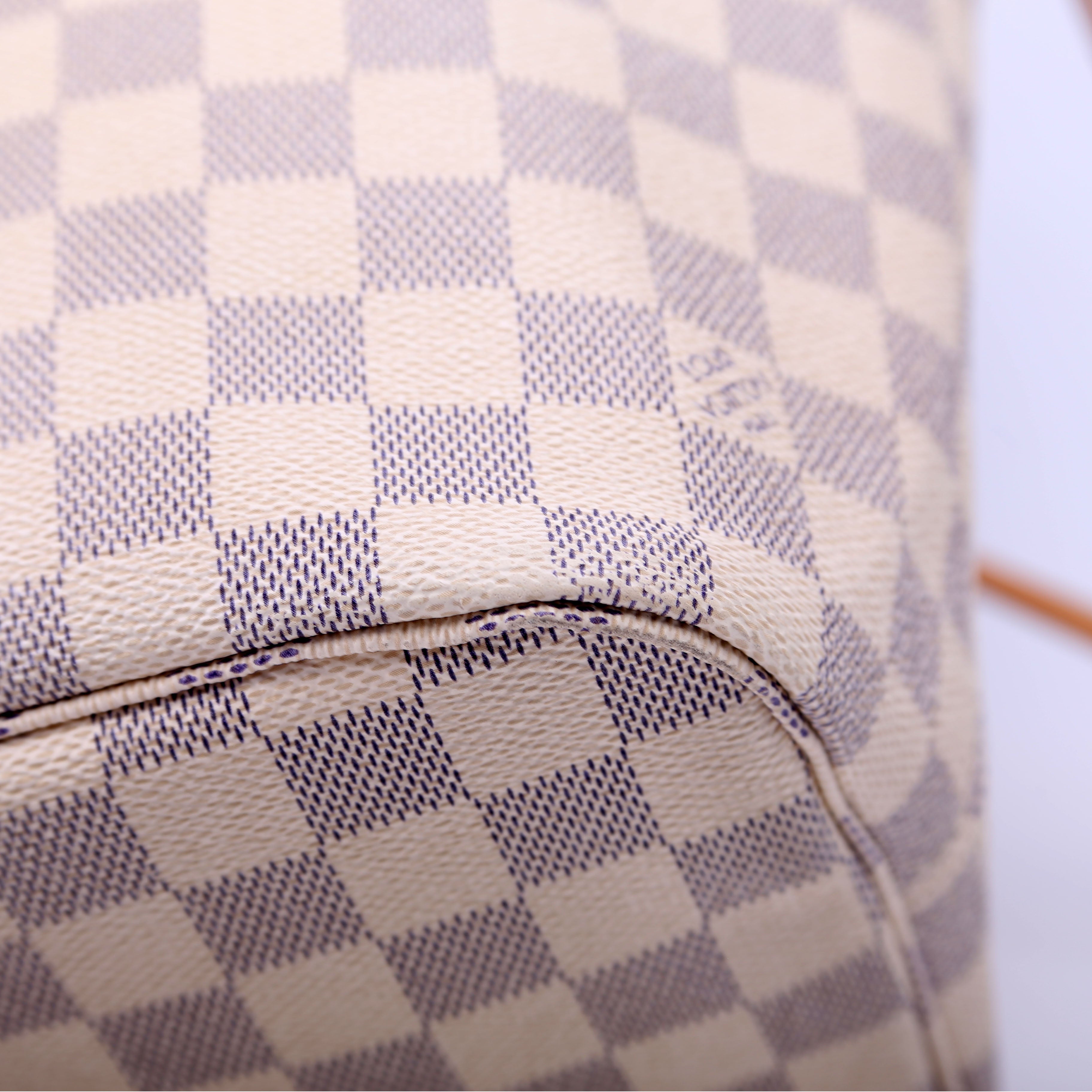 Louis Vuitton Neverfull With Wallet MM Damier Azur