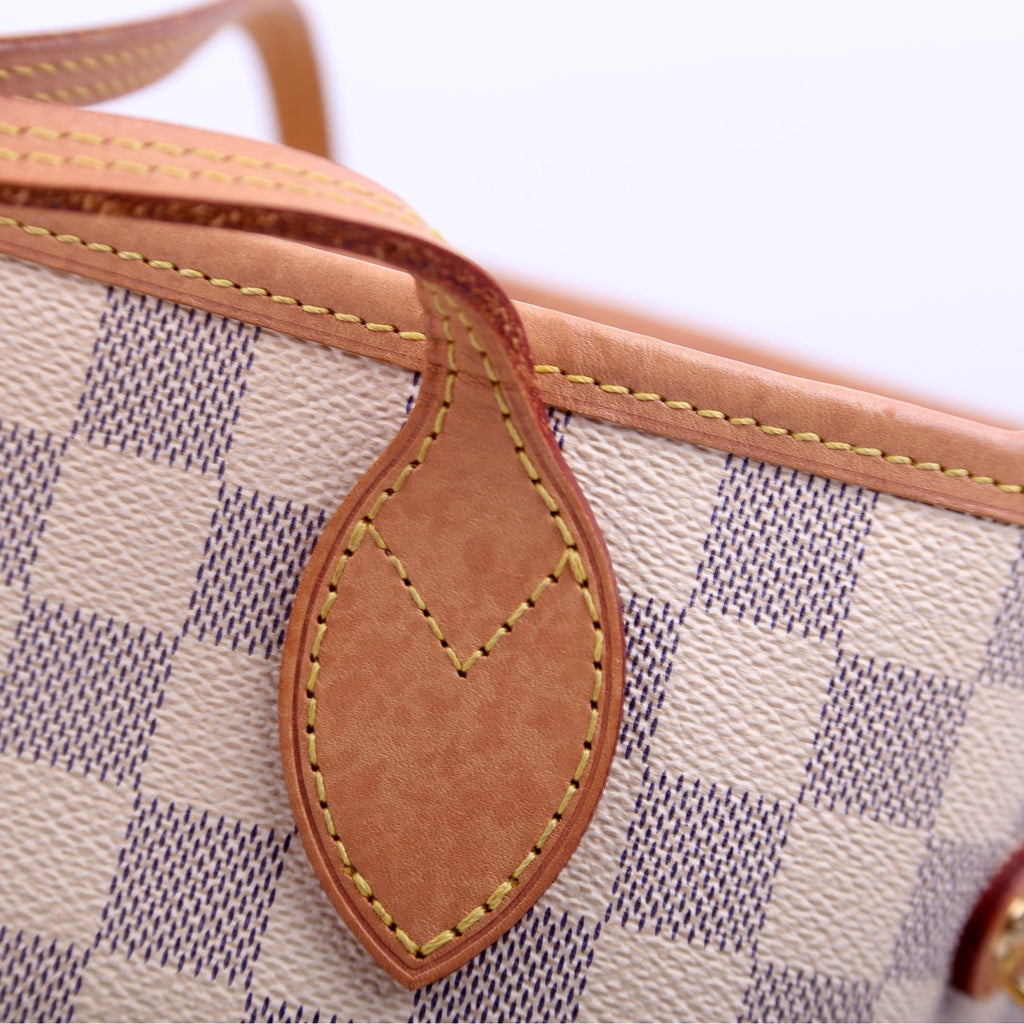Louis Vuitton Neverfull With Wallet MM Damier Azur