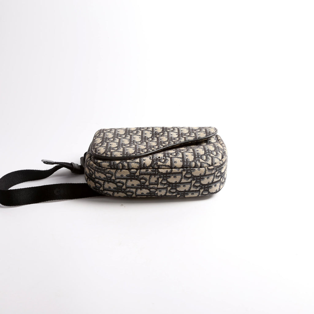 Christian Dior Oblique World Tour Belt Bag Navy/Beige