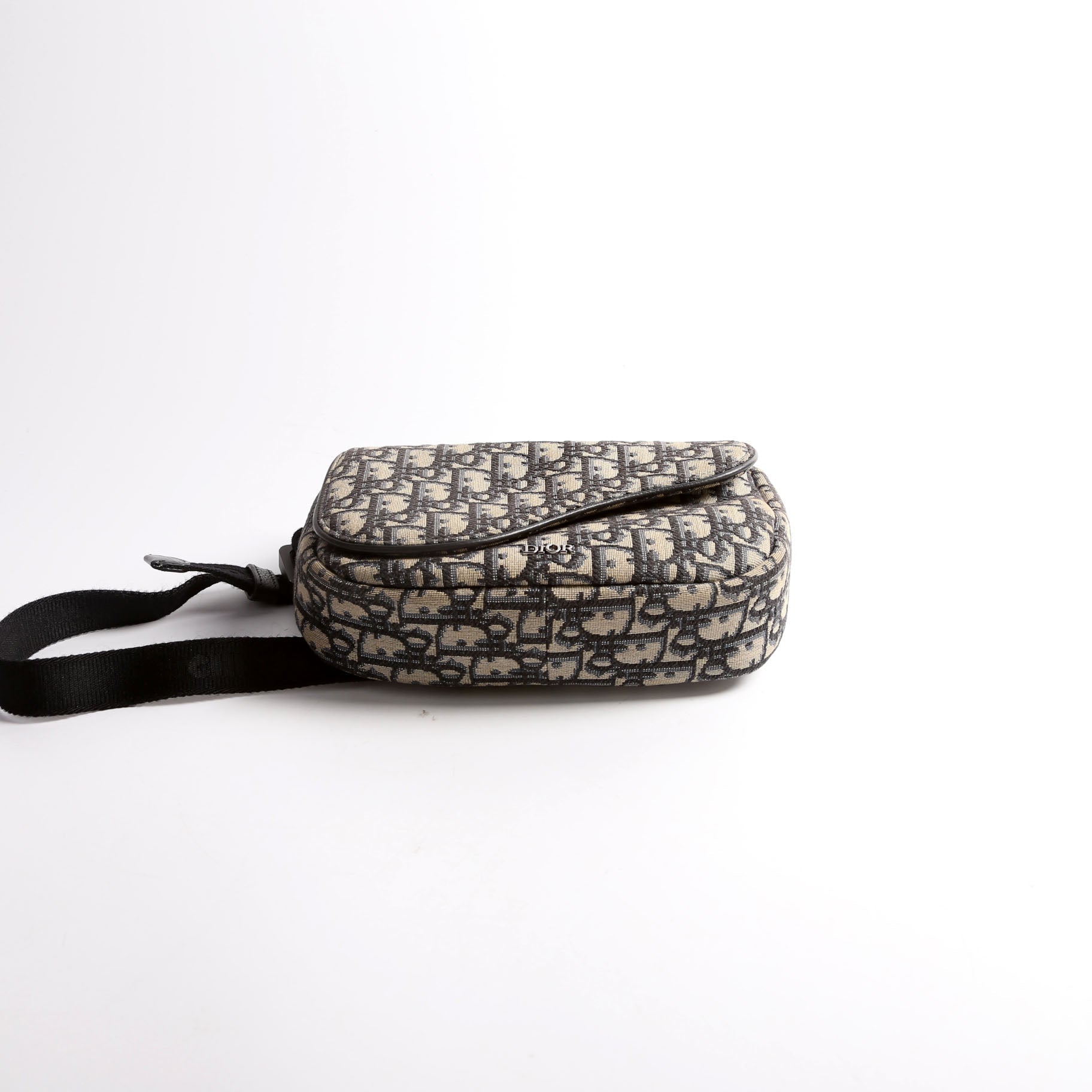Christian Dior Oblique World Tour Belt Bag Navy/Beige