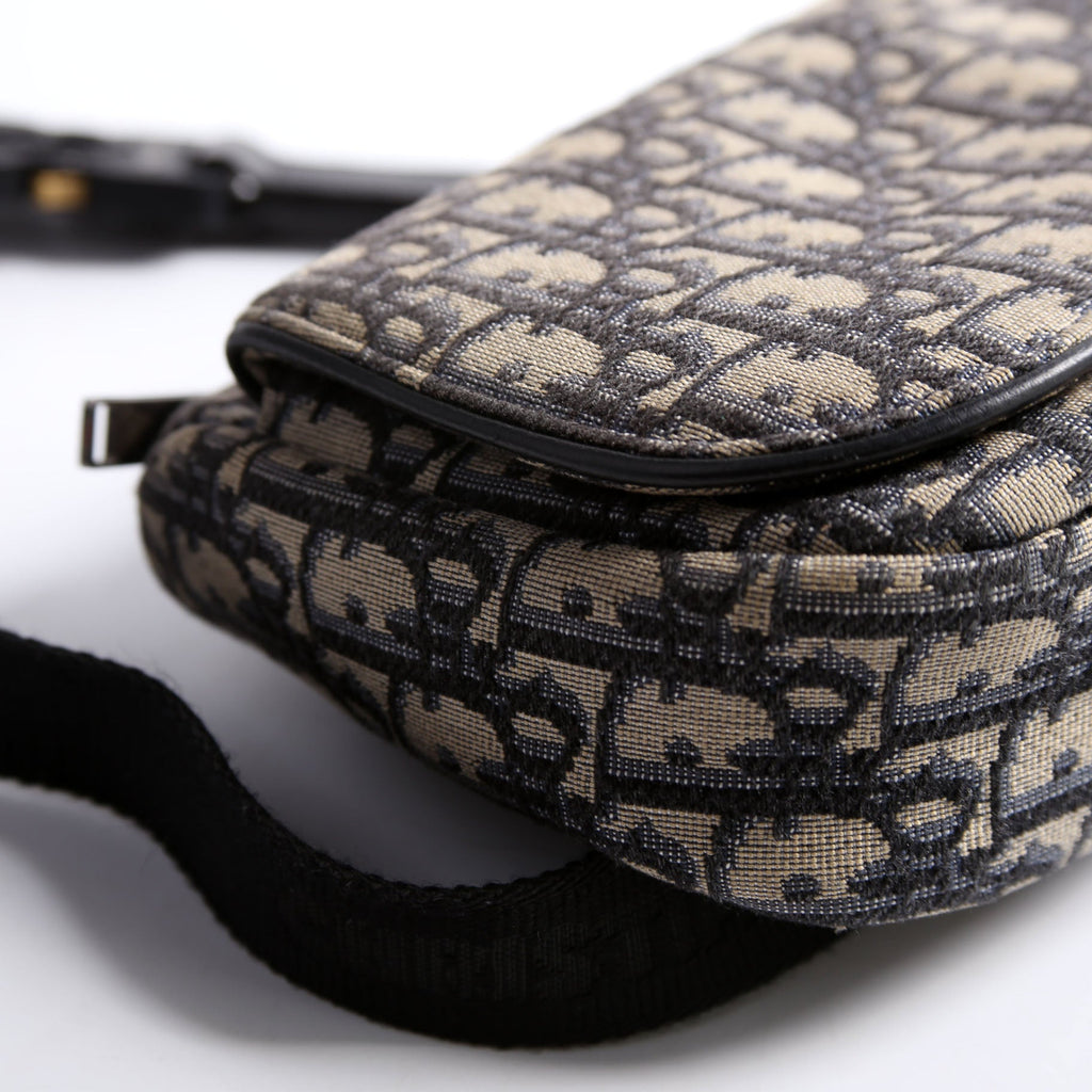 Christian Dior Oblique World Tour Belt Bag Navy/Beige