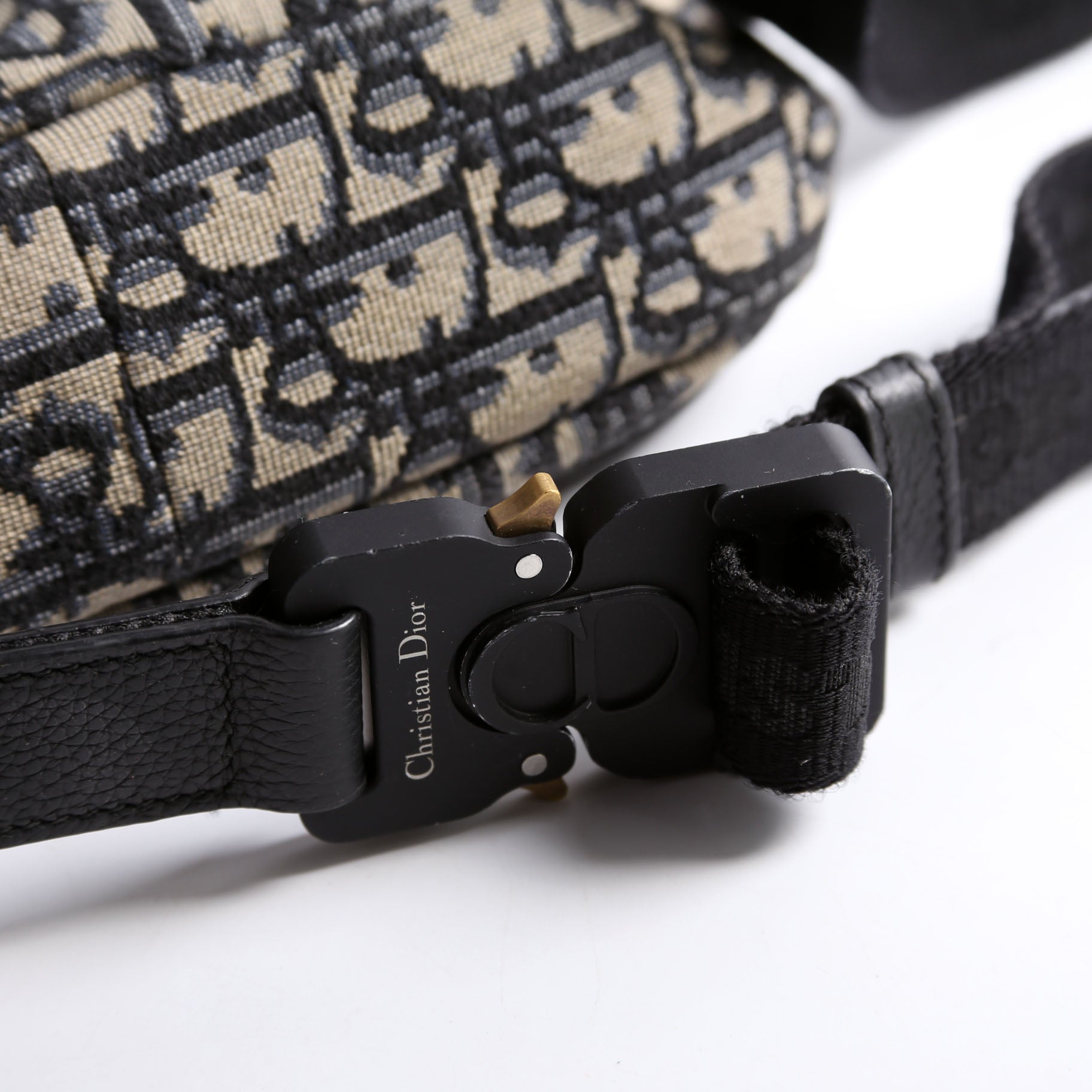Christian Dior Oblique World Tour Belt Bag Navy/Beige