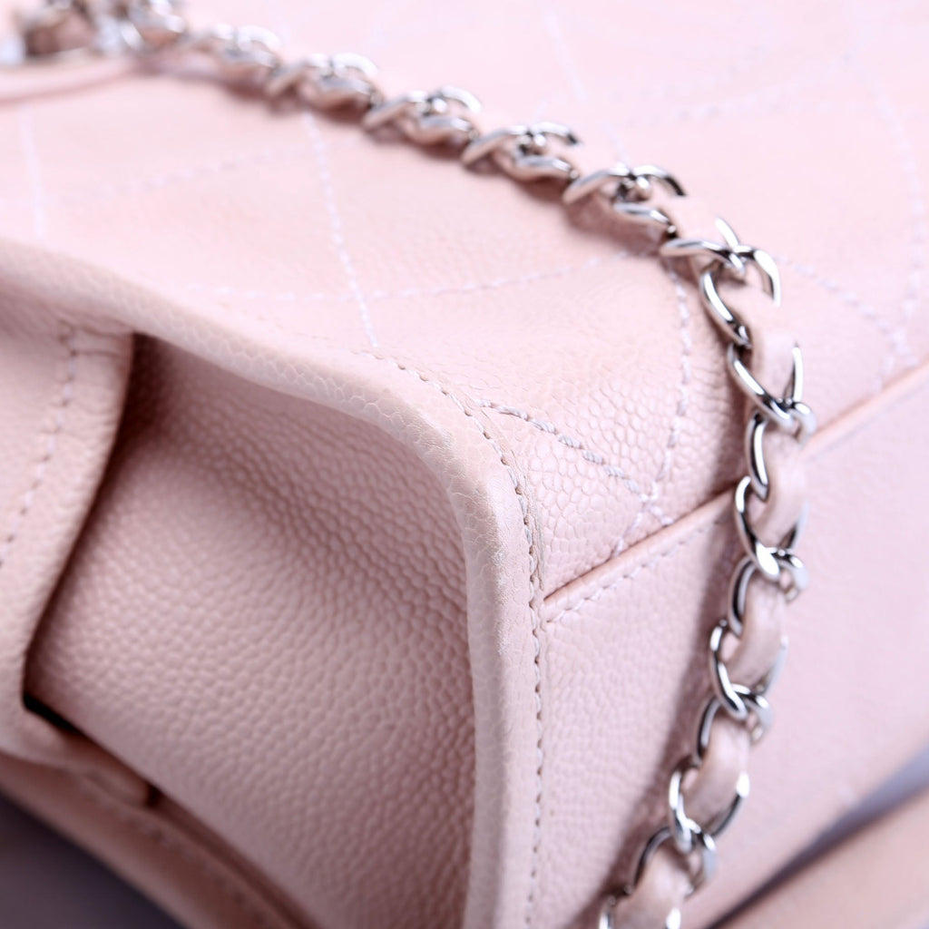 Chanel Deauville Bowling Bag Small Caviar Pink