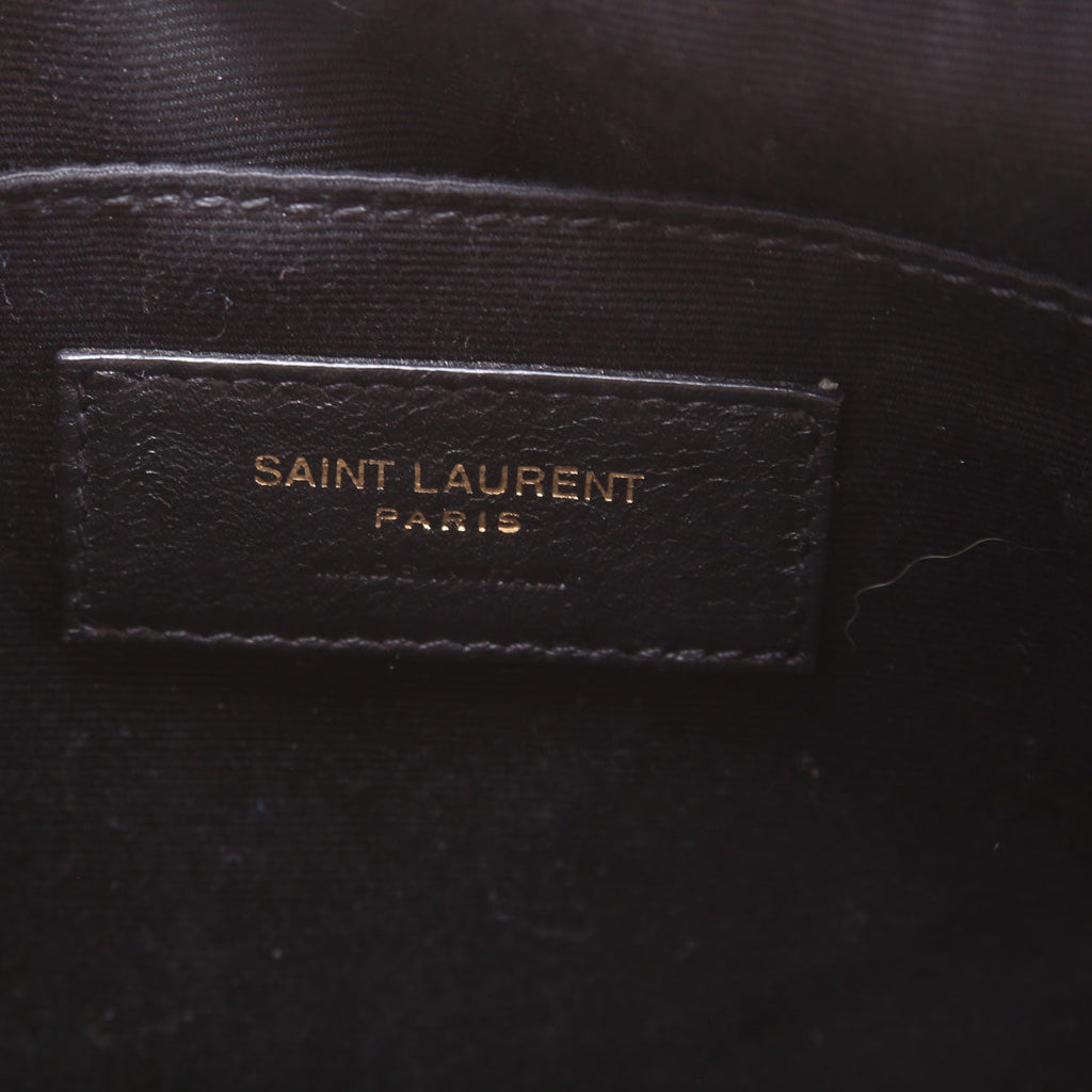 Saint Laurent 612542 Lou Camera Medium Raffia Tan