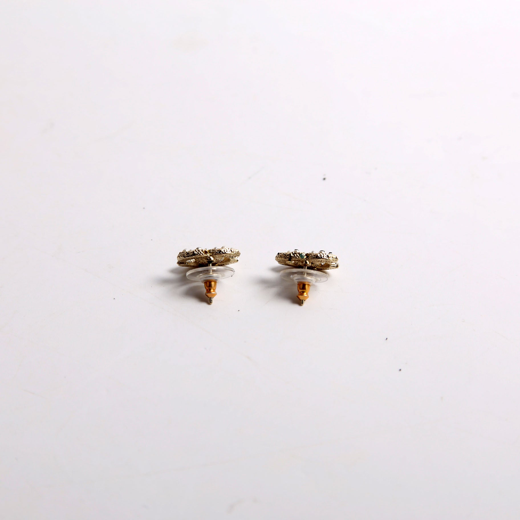 Chanel CC Faux Pearl Small Studs