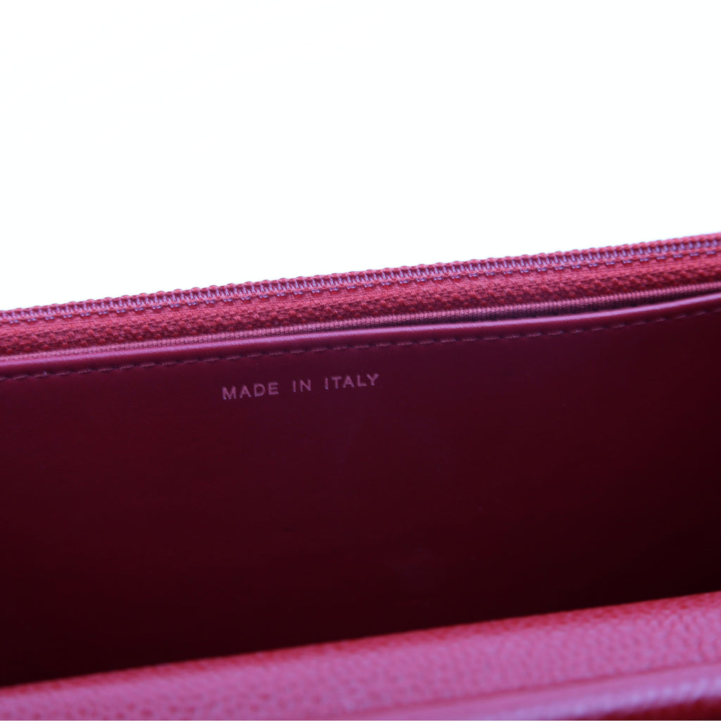 Chanel WOC Classic Quilted Caviar 22M Red