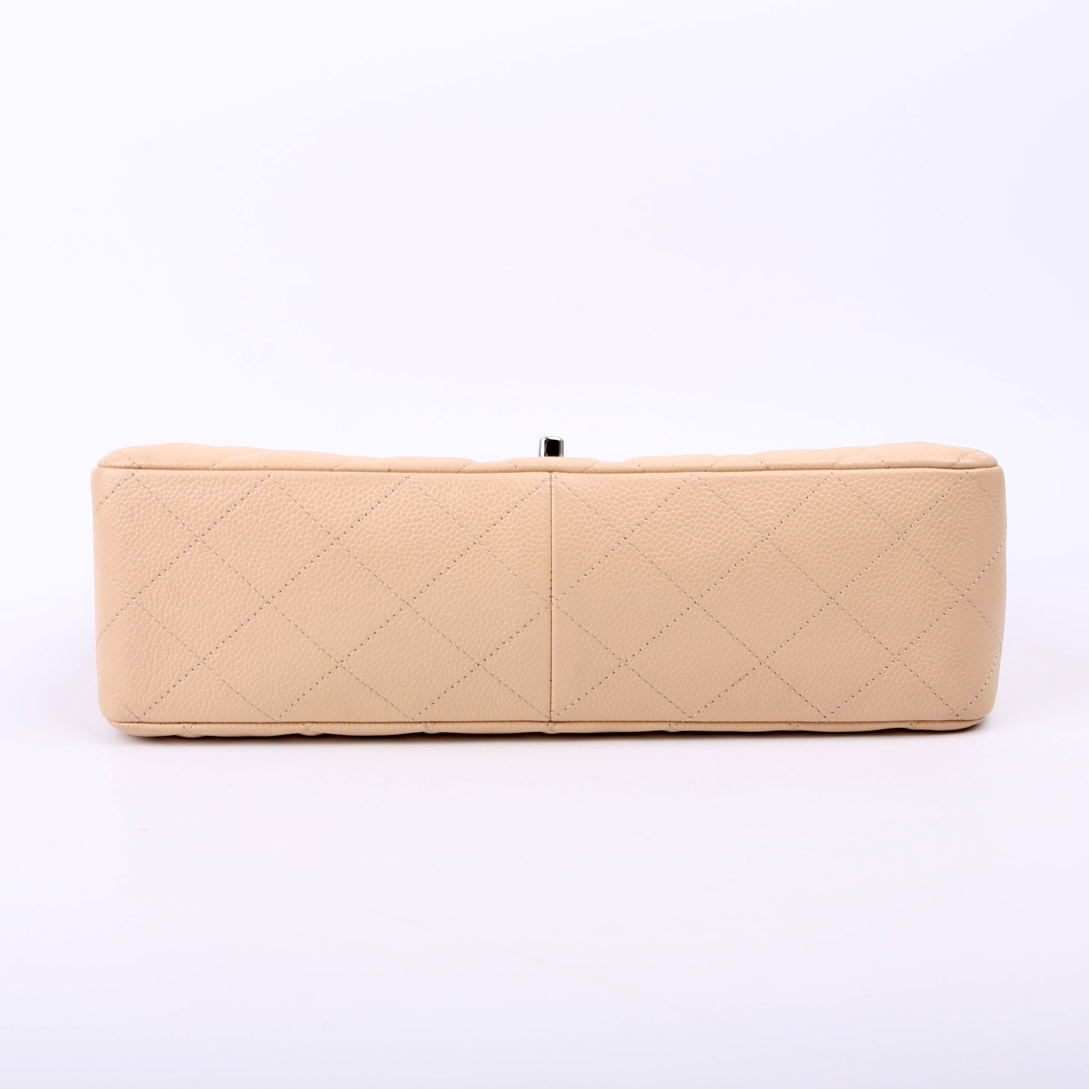 Chanel Classic Flap Jumbo Caviar Beige